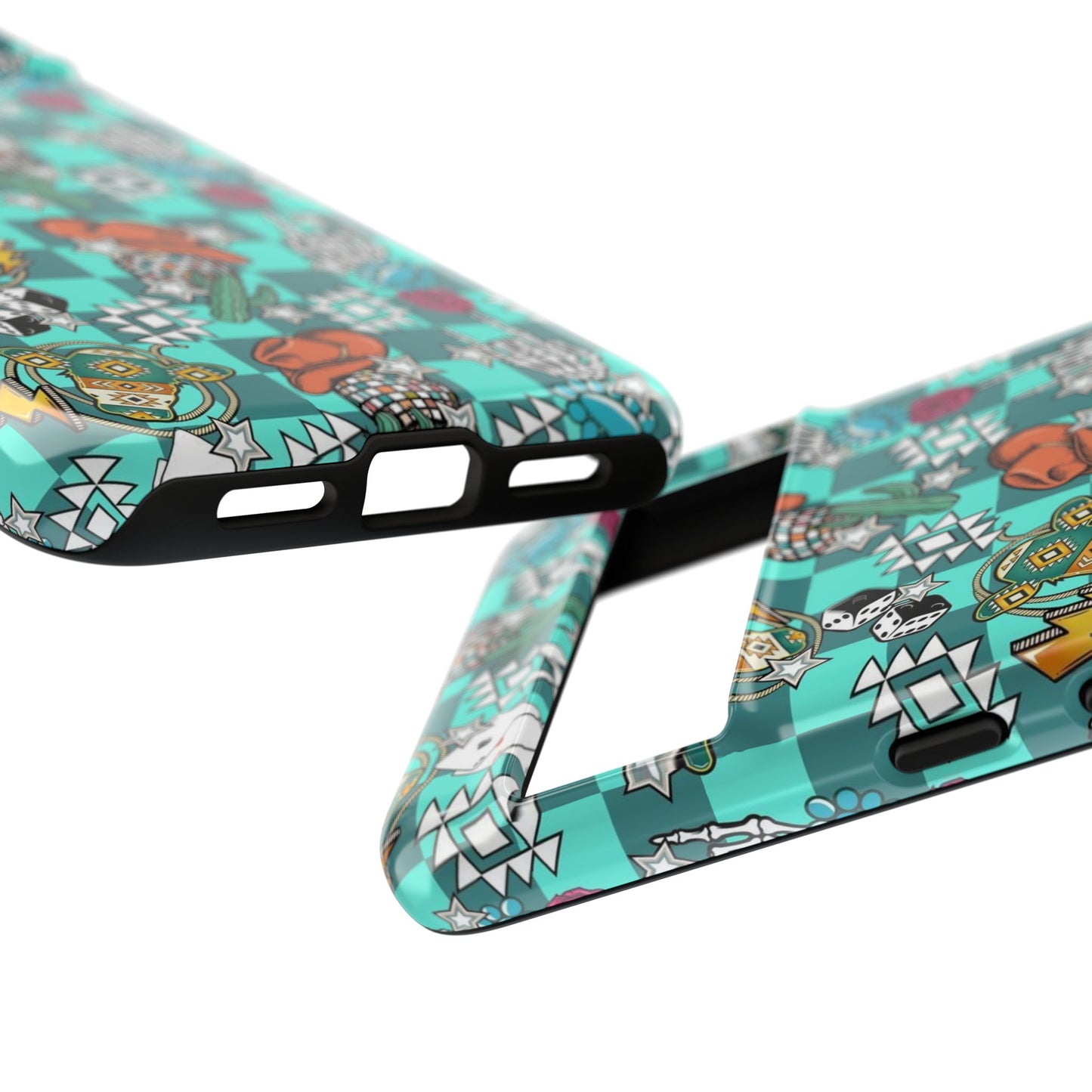 Blue Aztec Disco Tough Cases