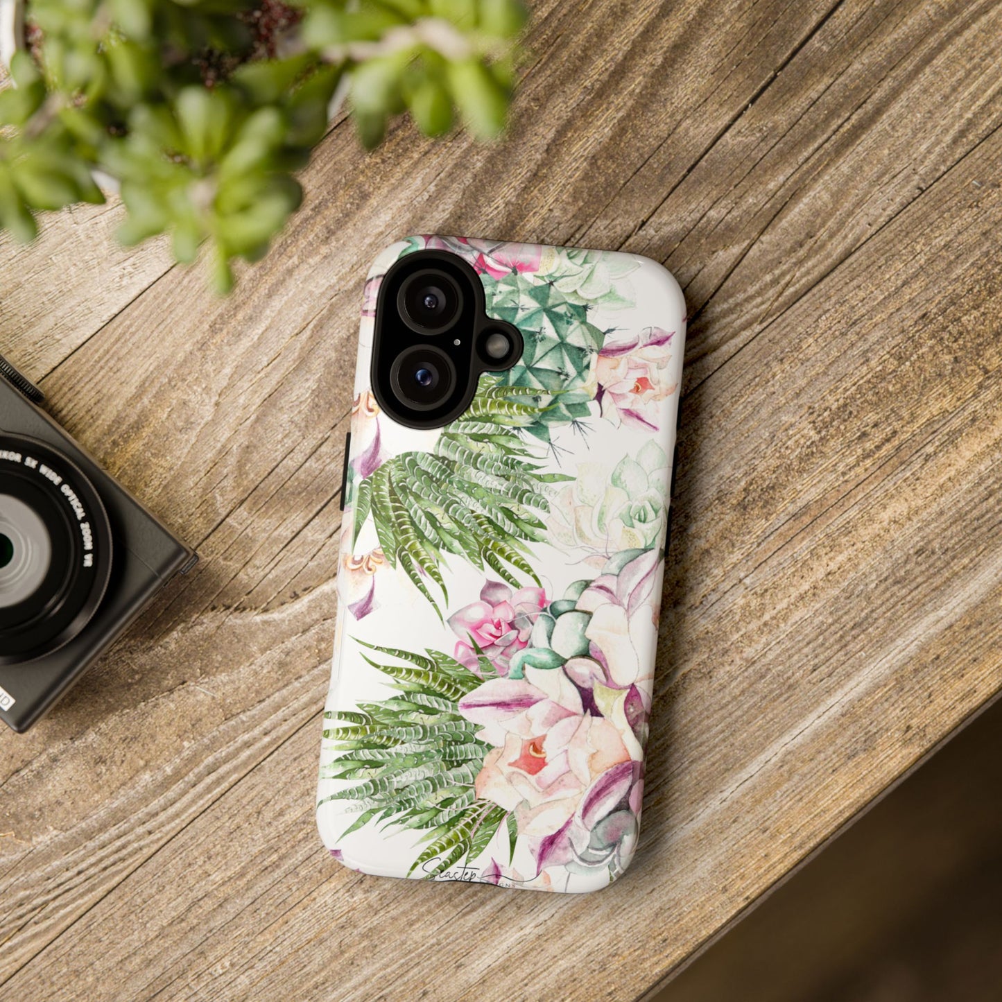 Succulent Floral Tough Phone Case