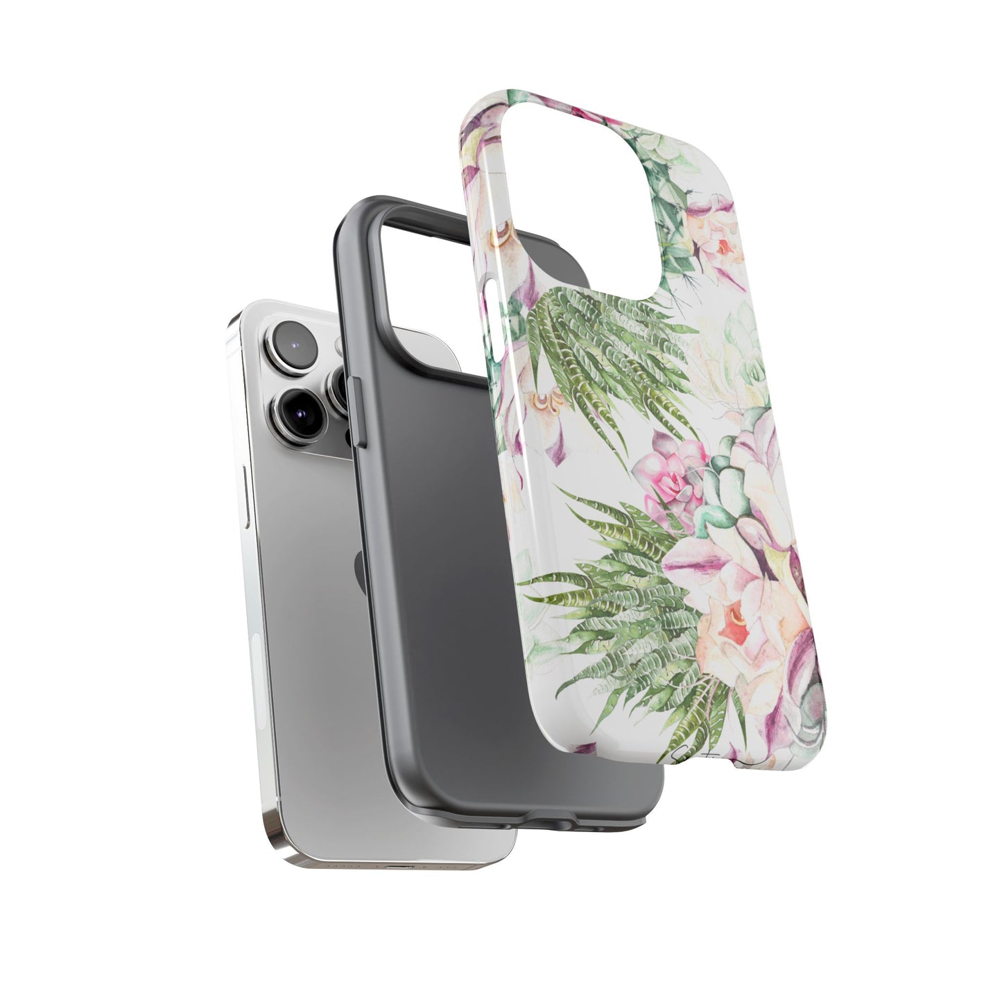 Succulent Floral Tough Phone Case