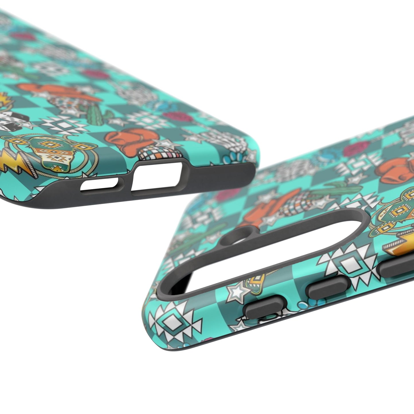 Blue Aztec Disco Tough Cases