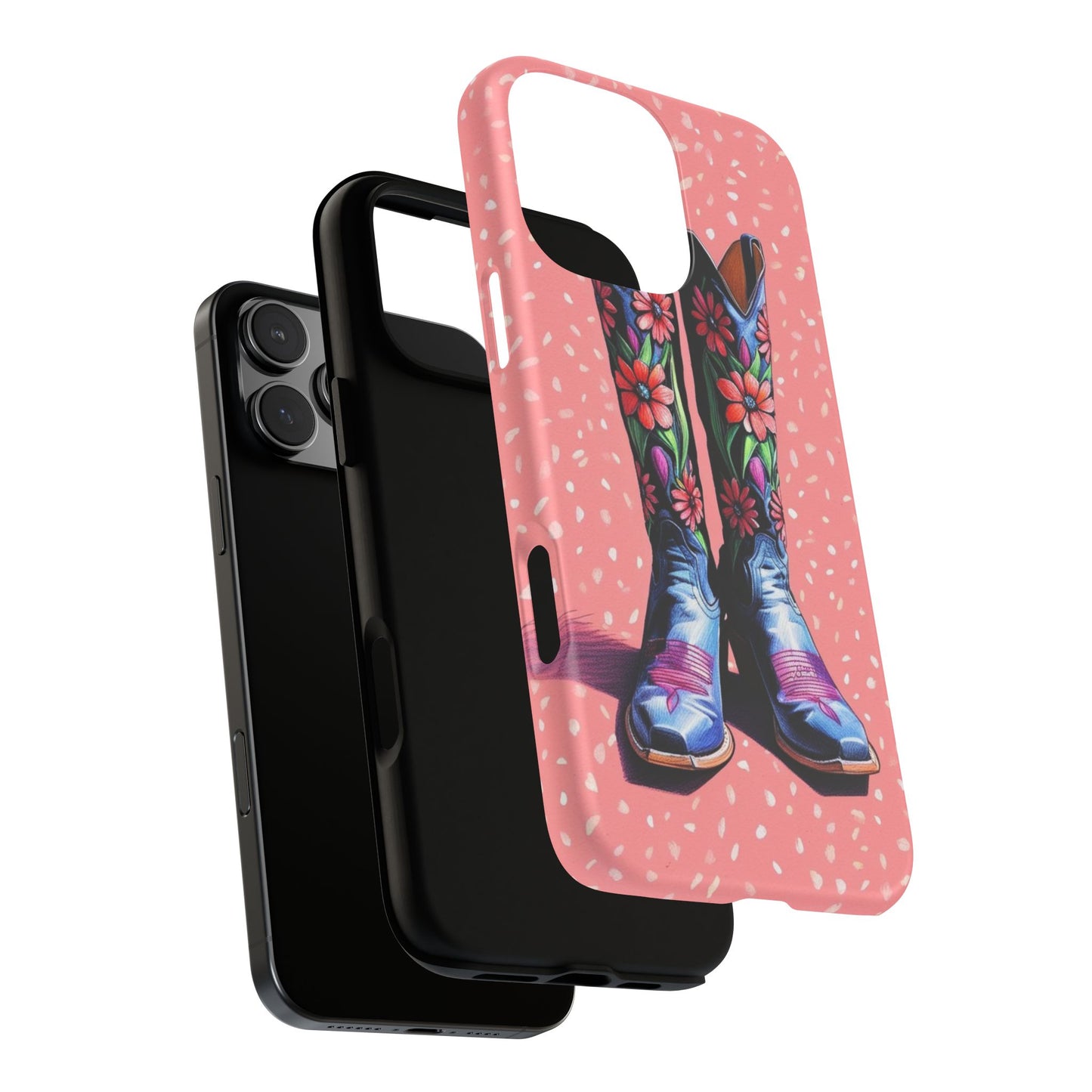 Flowered Cowboy Boots Tough Case