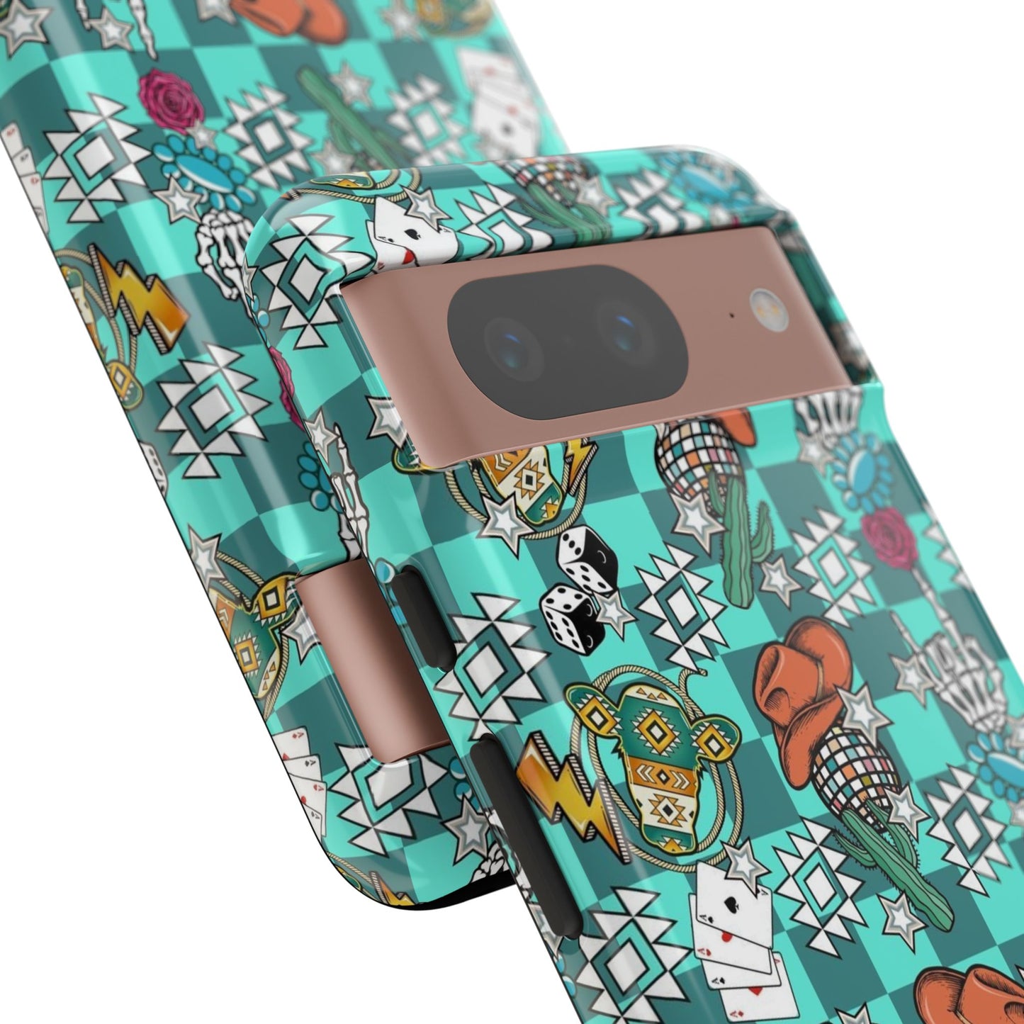 Blue Aztec Disco Tough Cases