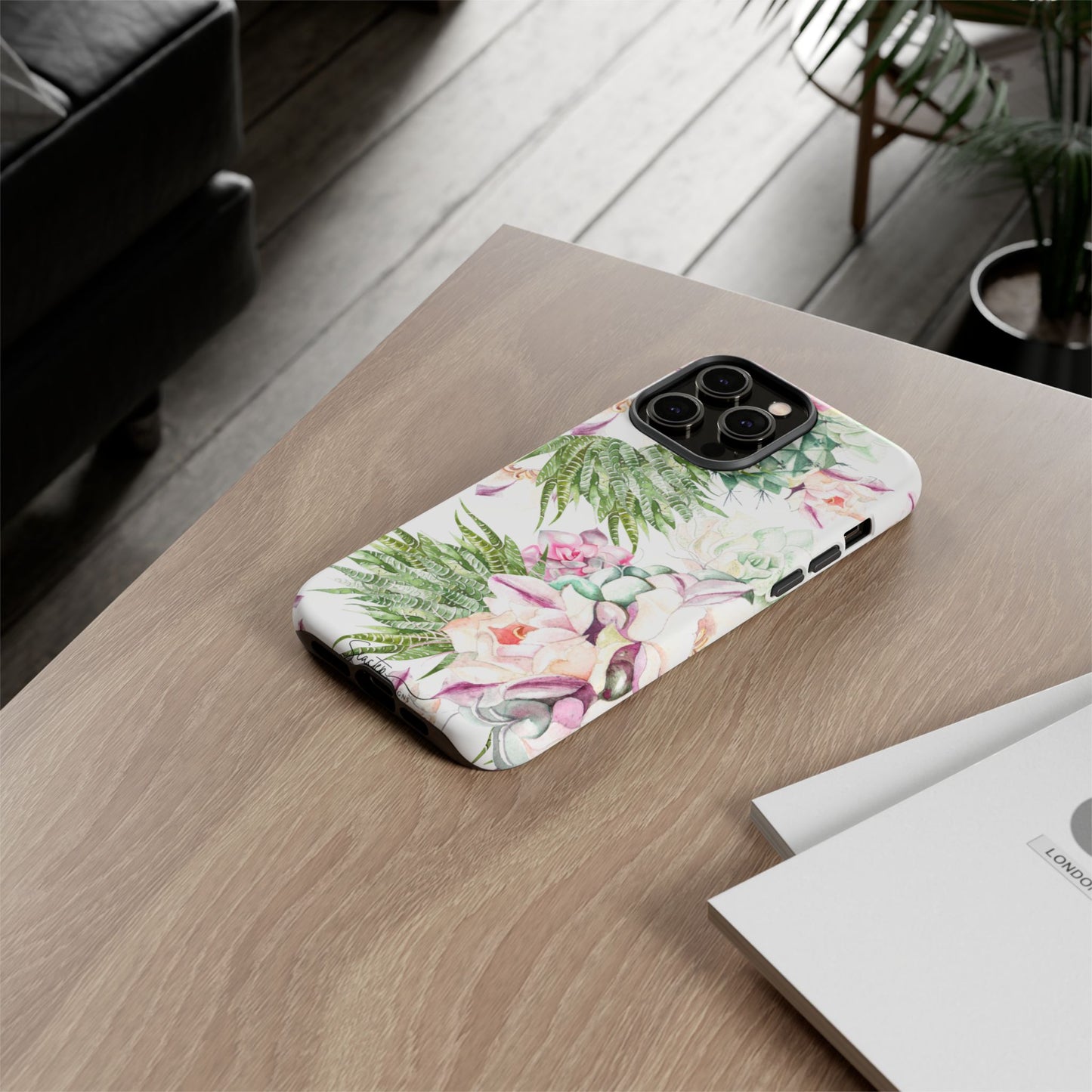 Succulent Floral Tough Phone Case