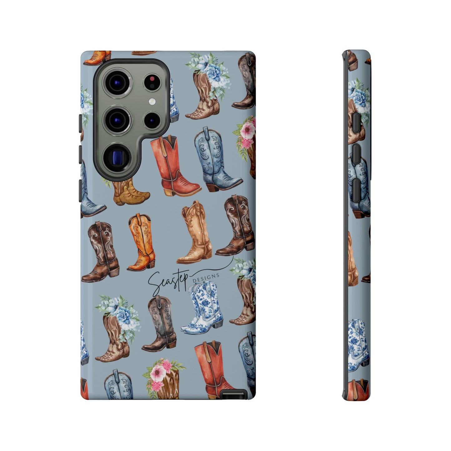 Denim Cowboy Boot Phone Case