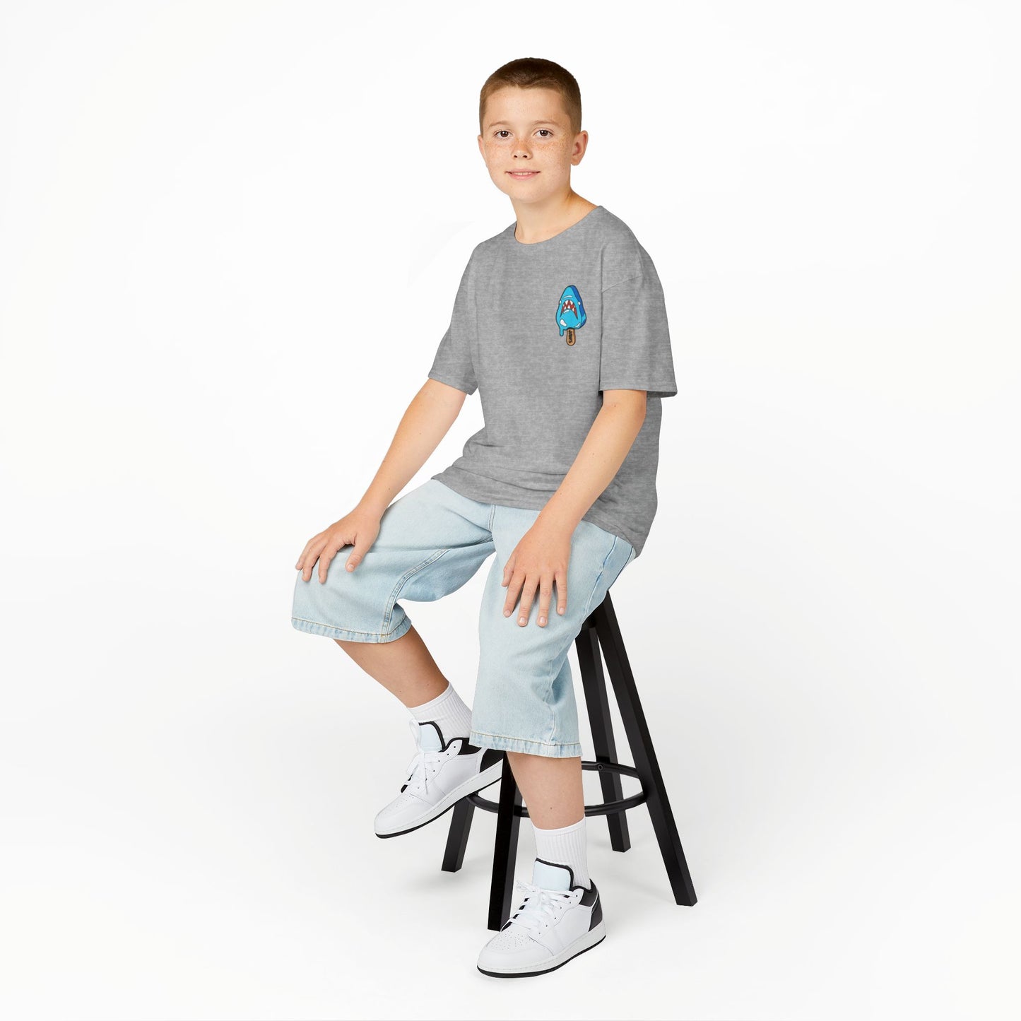 Popsicle Shark Ice Cream Kids Tee