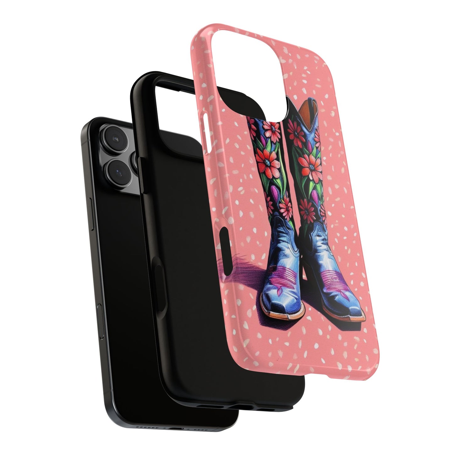 Flowered Cowboy Boots Tough Case