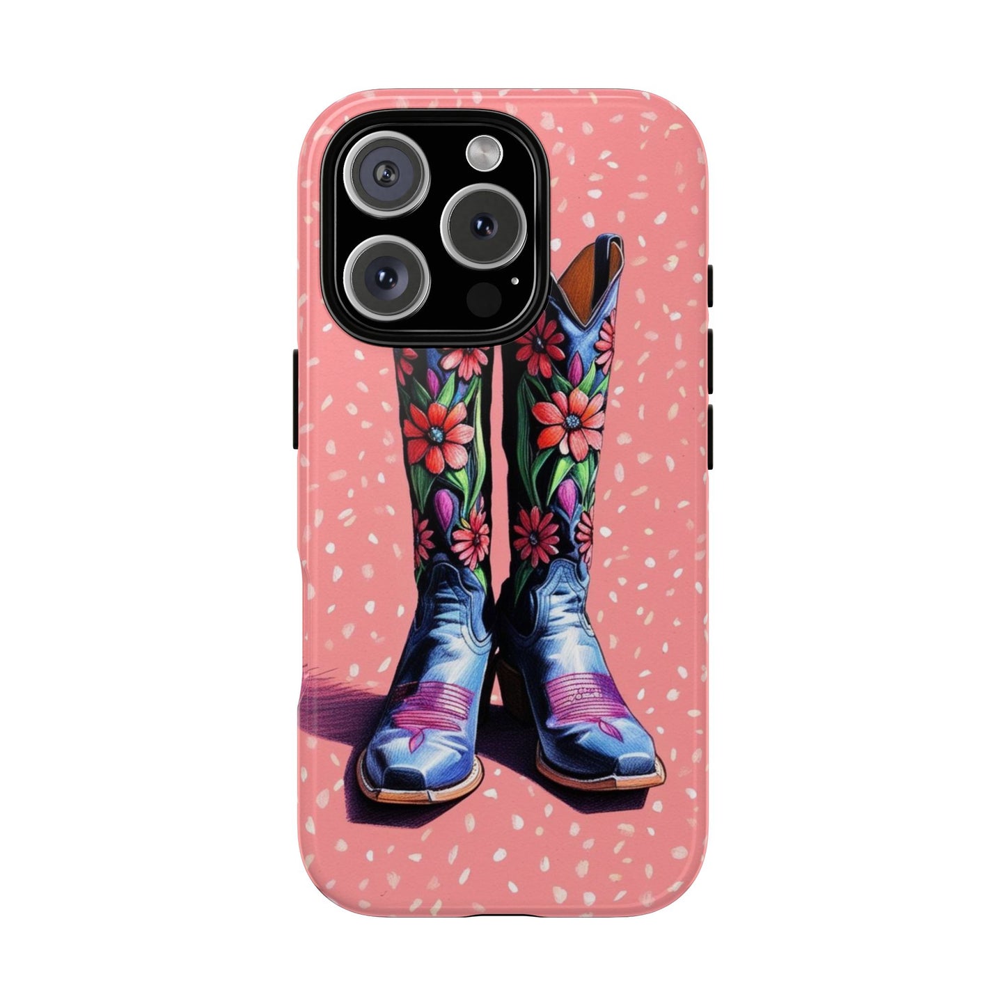Flowered Cowboy Boots Tough Case