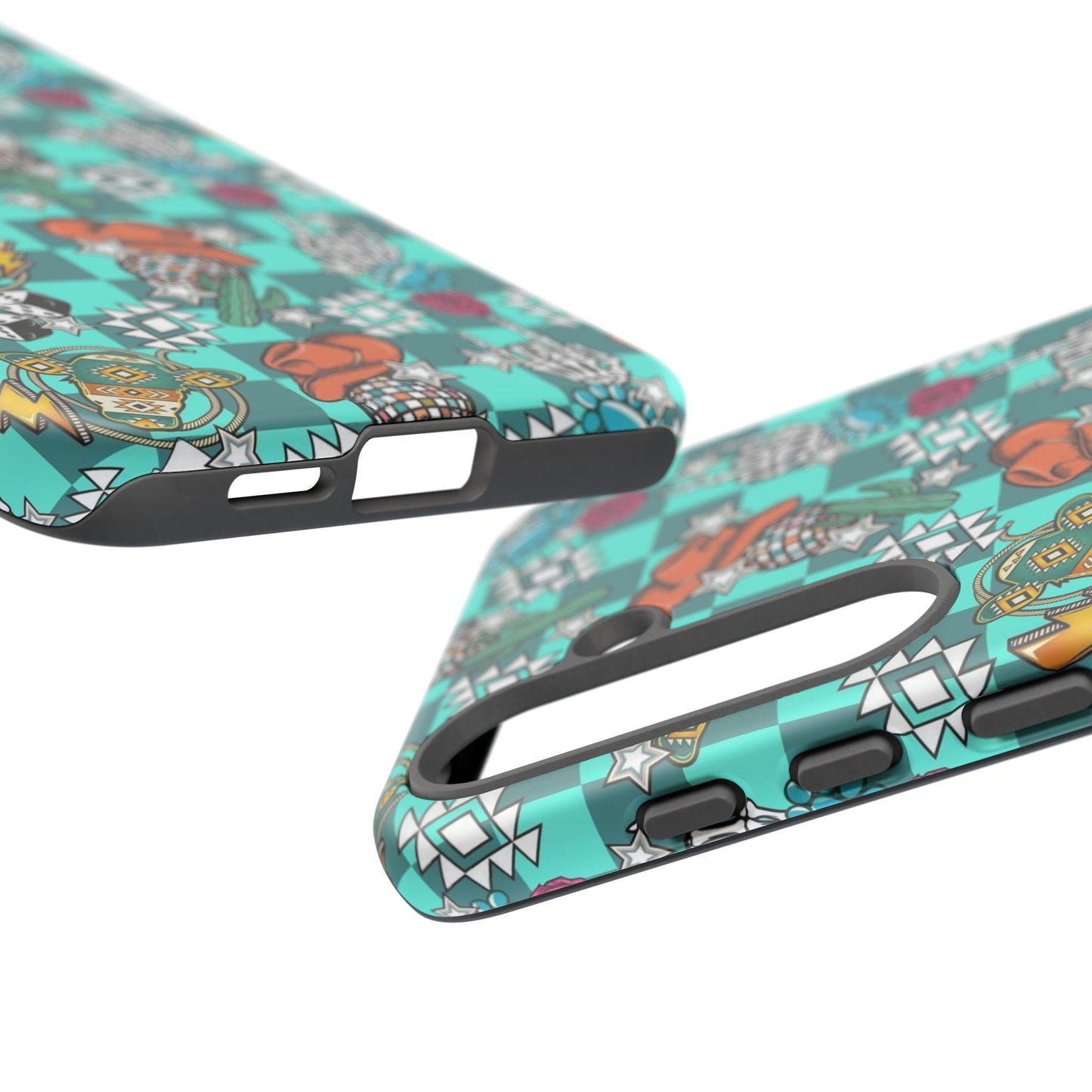 Blue Aztec Disco Tough Cases