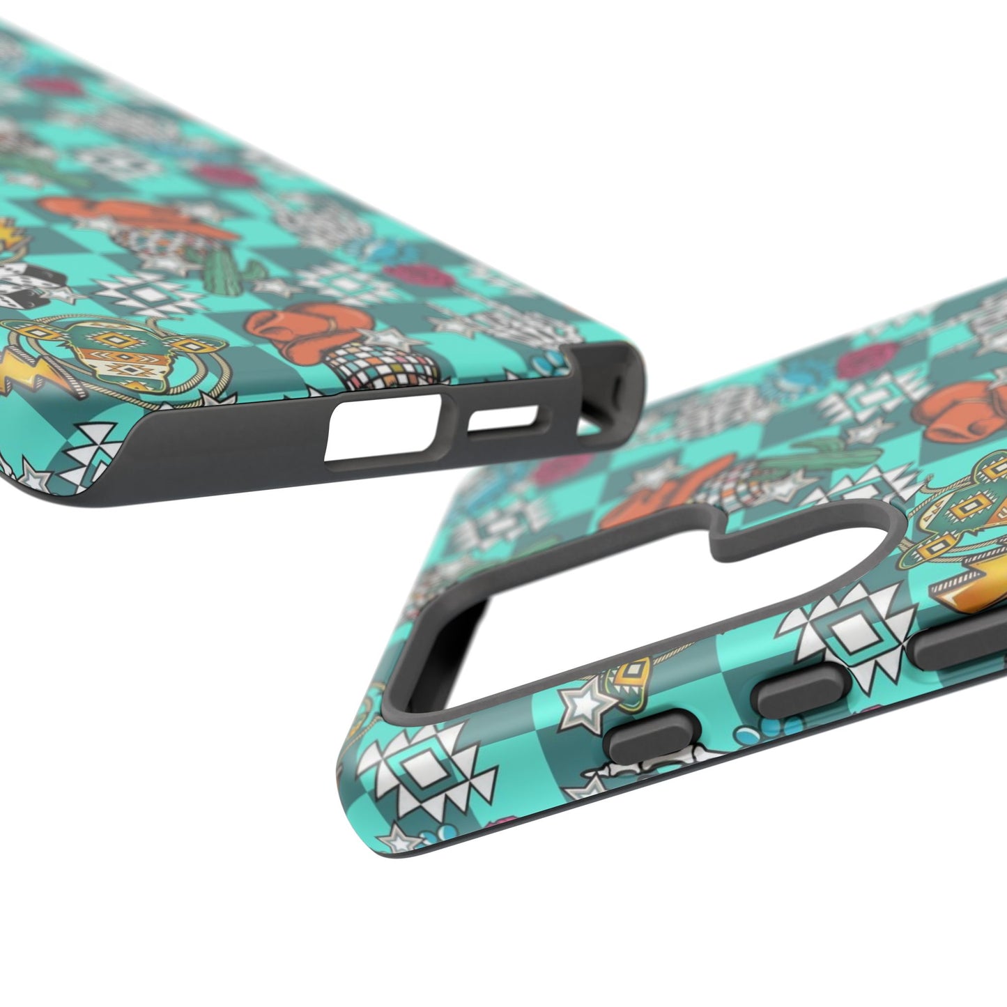 Blue Aztec Disco Tough Cases