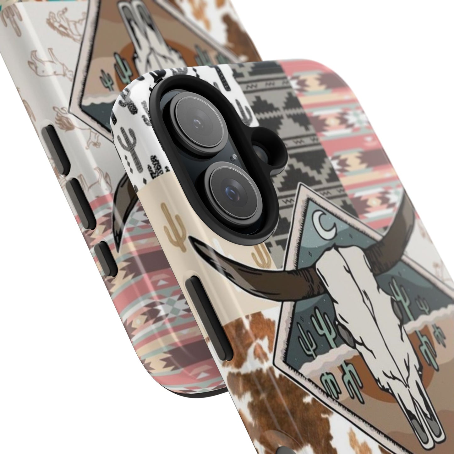 Western Patchwork Tough Phone Cases