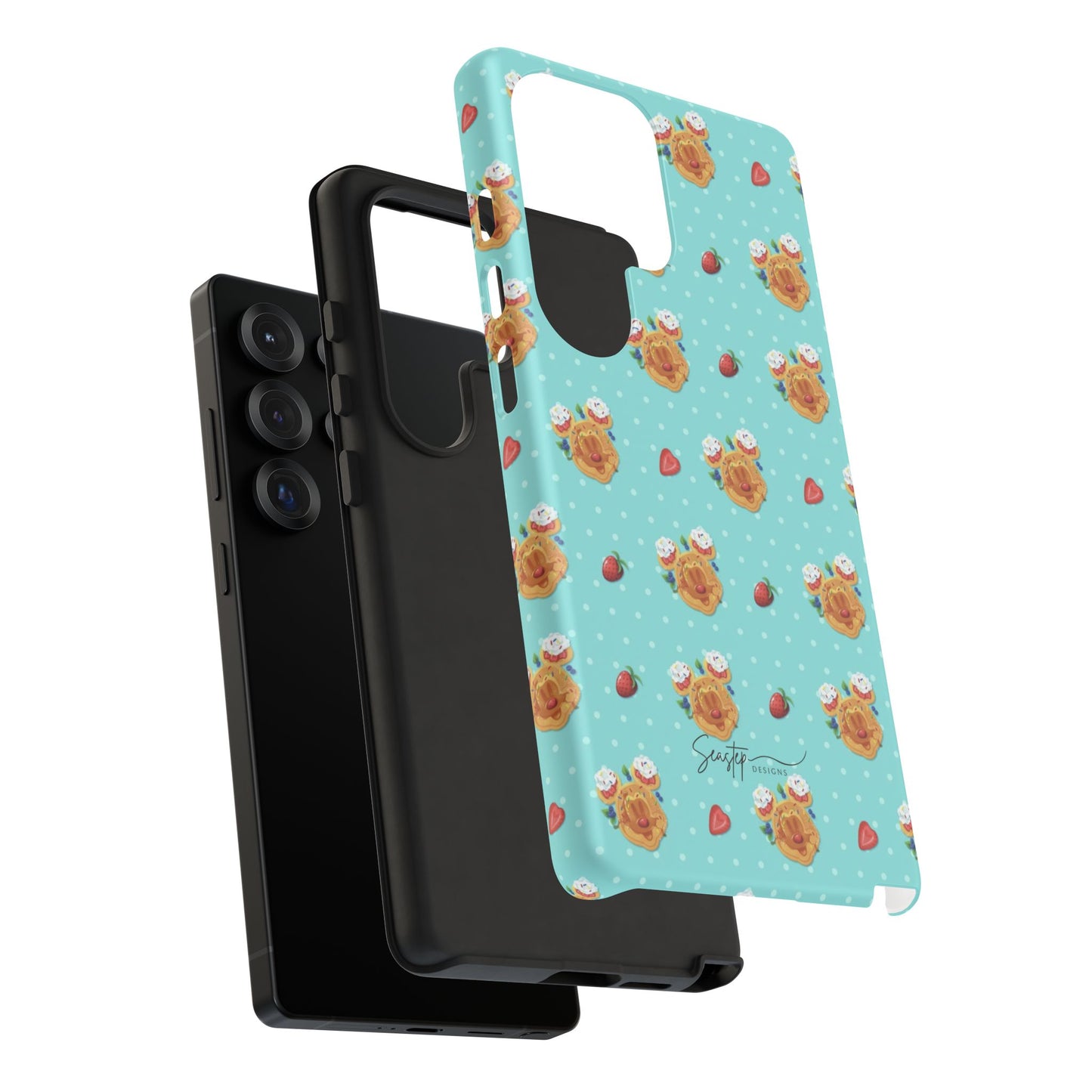 Waffle Mouse Face Tough Phone Cover