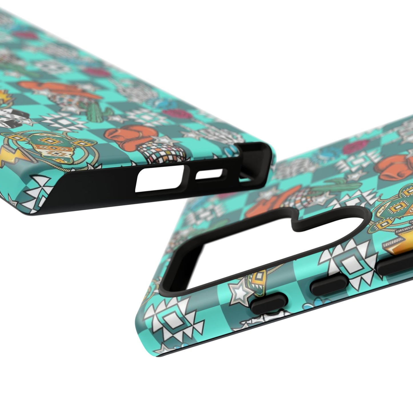 Blue Aztec Disco Tough Cases