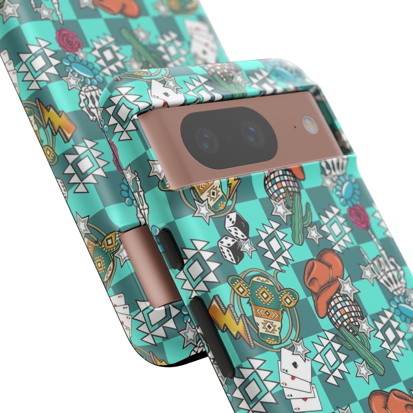 Blue Aztec Disco Tough Cases