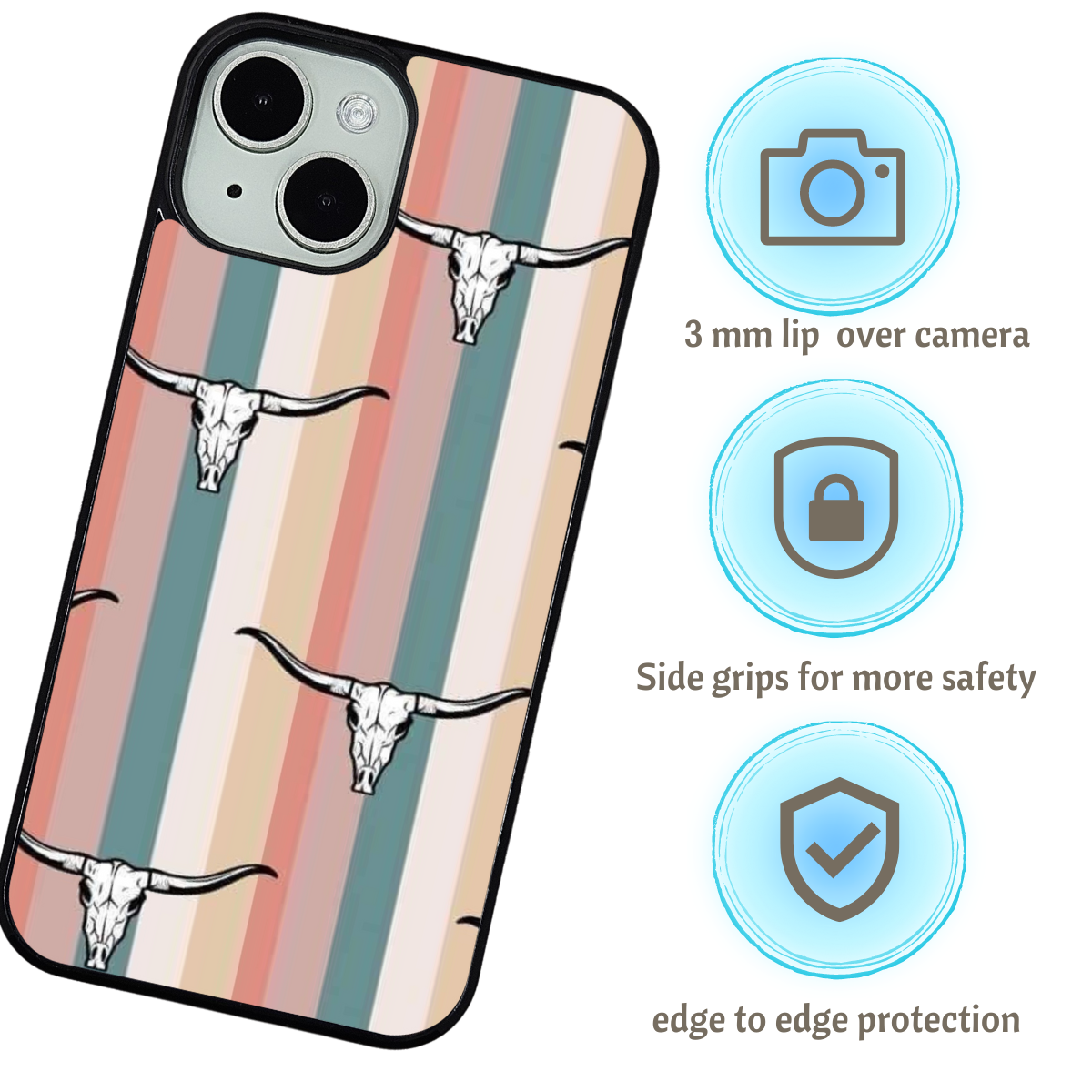 Pastel Bull Phone Case