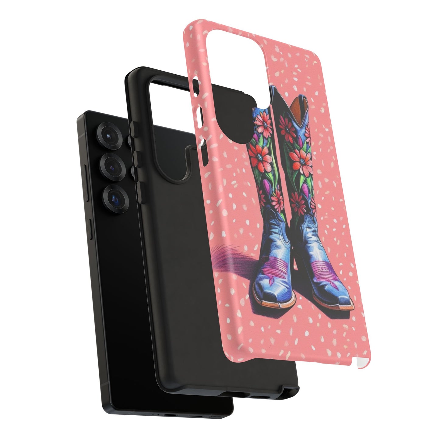 Flowered Cowboy Boots Tough Case