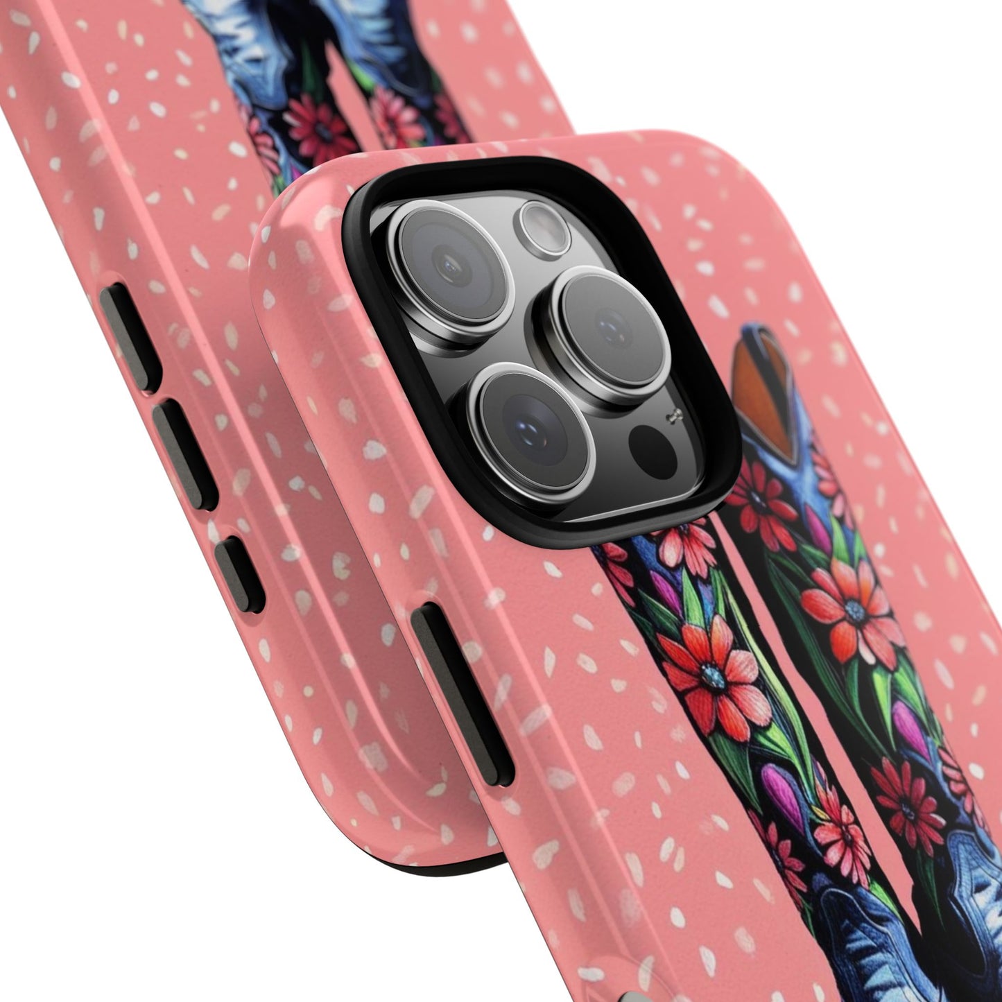 Flowered Cowboy Boots Tough Case