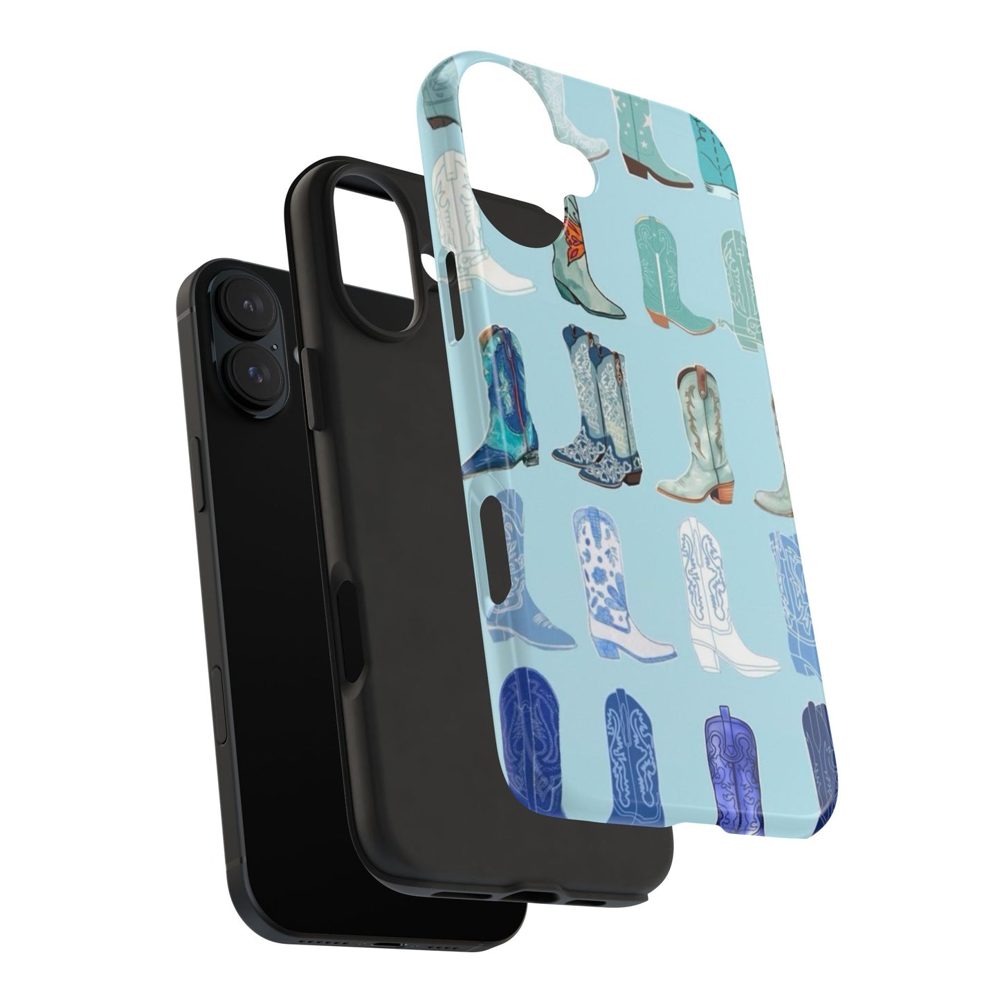 Blue Boots Tough Phone Cases