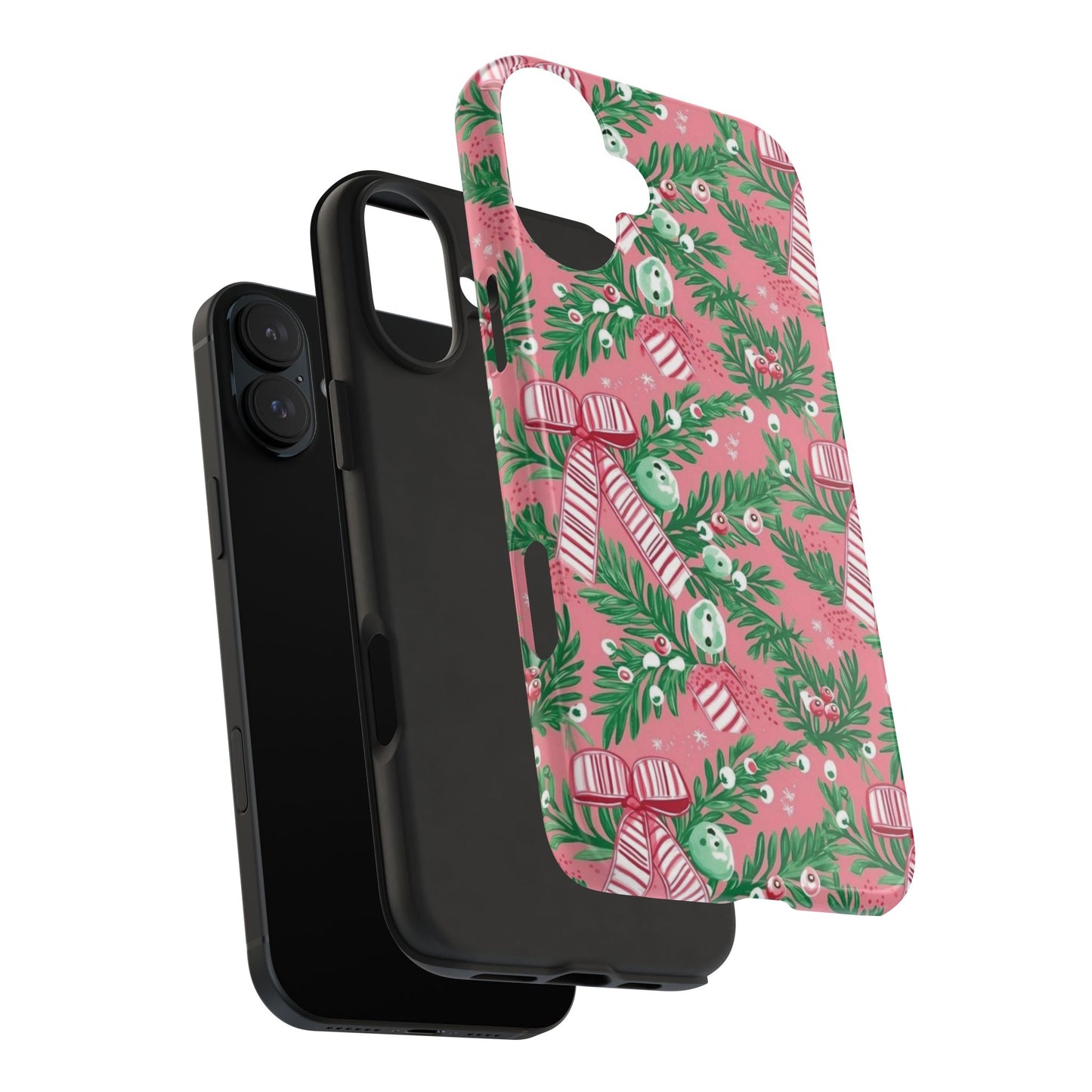 Festive Holiday Phone Case - Durable Tough Case with Cheerful Christmas Design