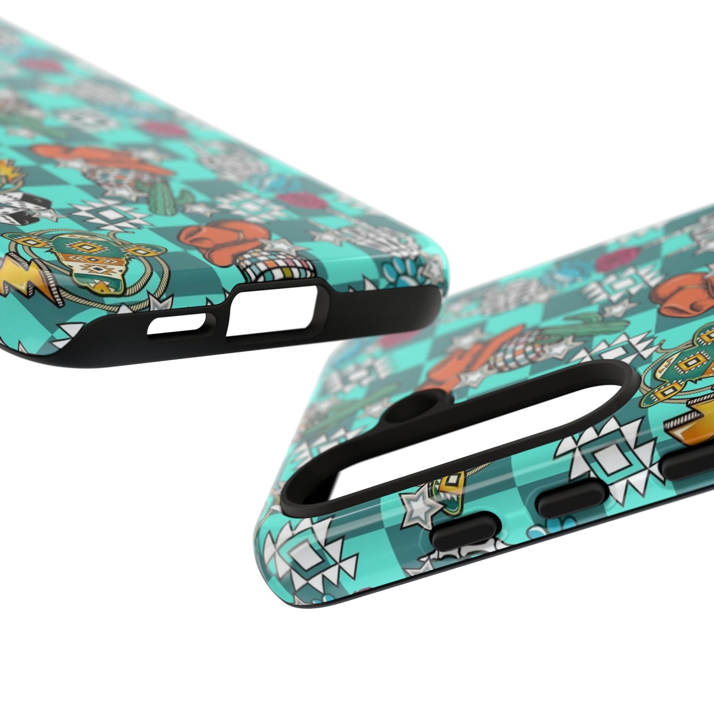 Blue Aztec Disco Tough Cases