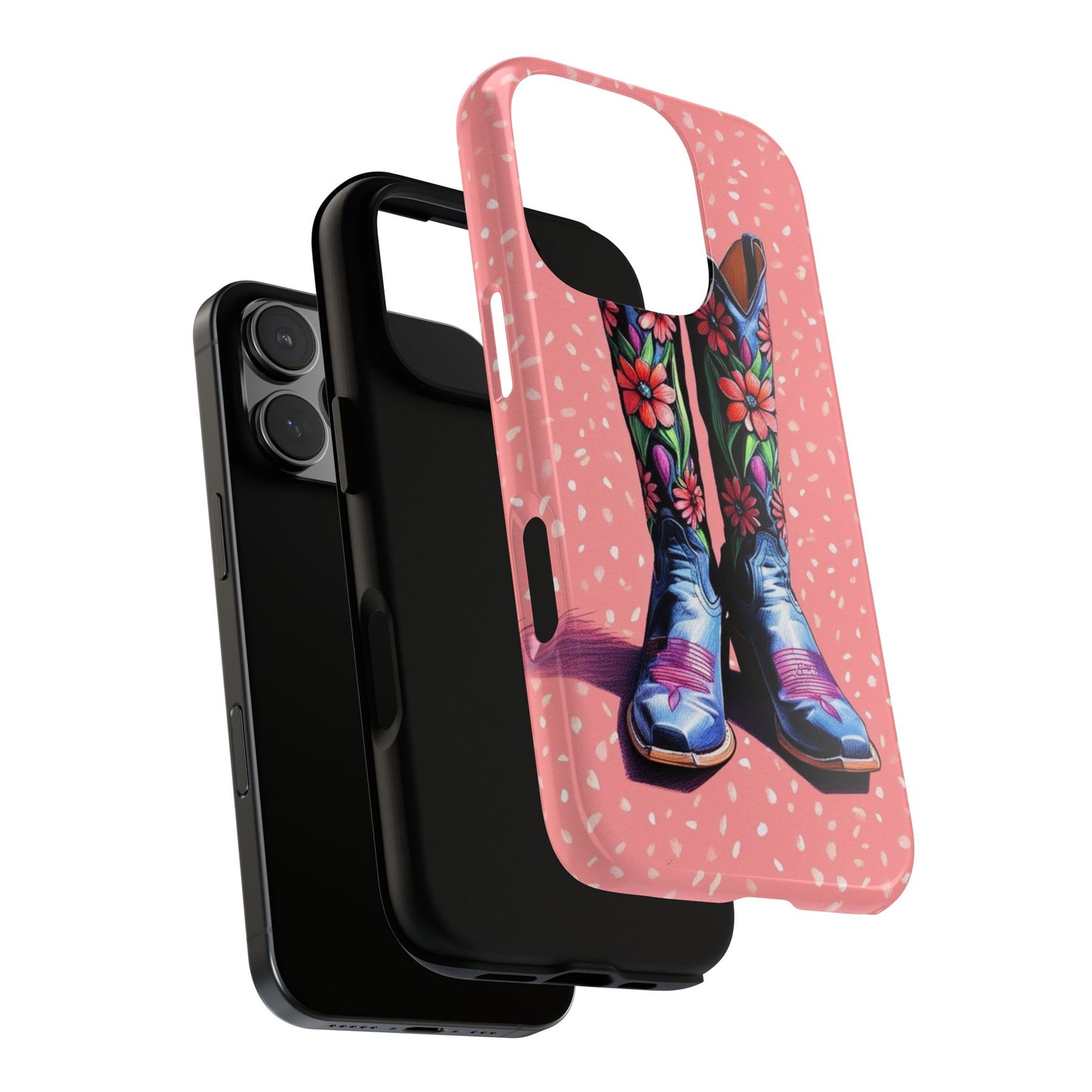 Flowered Cowboy Boots Tough Case