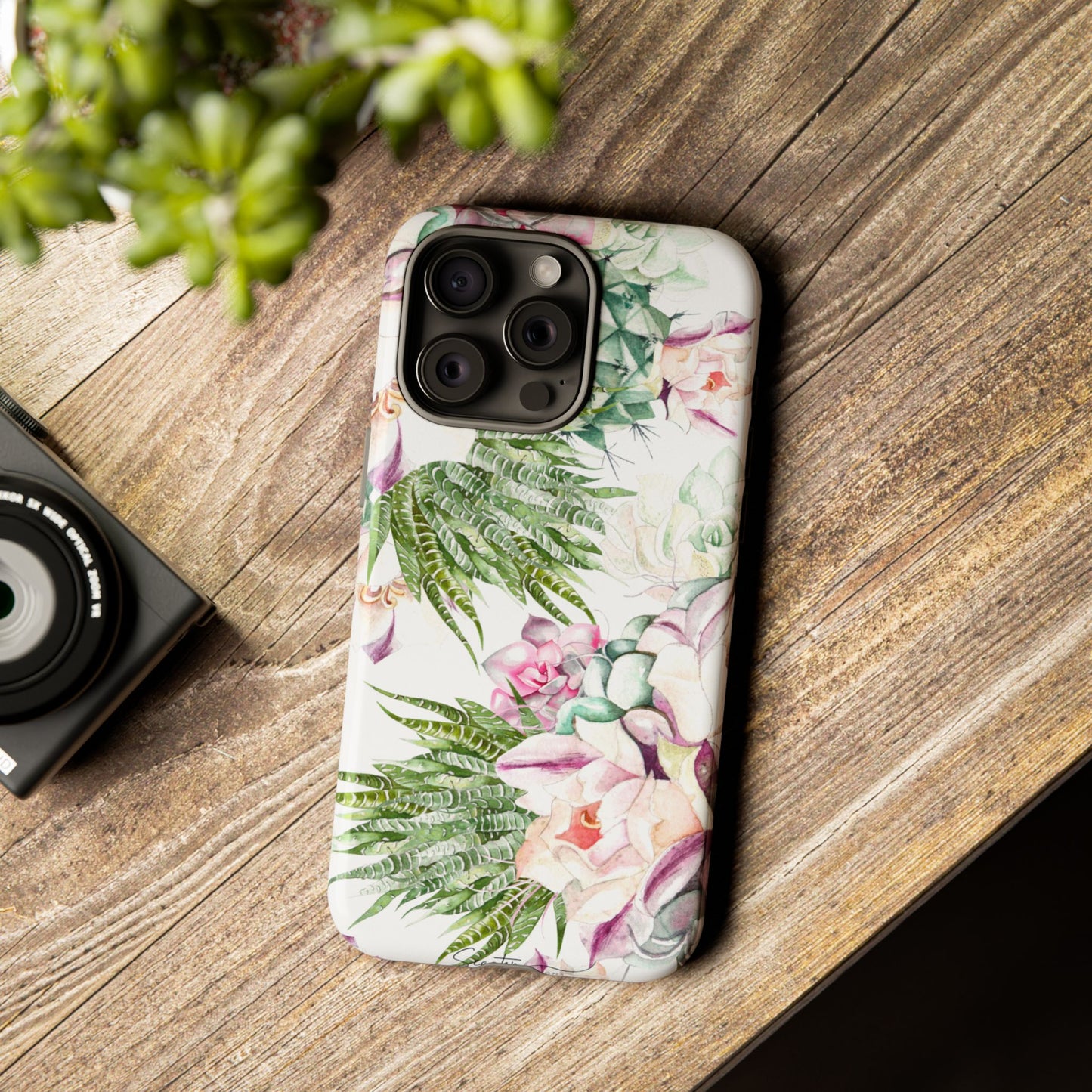 Succulent Floral Tough Phone Case