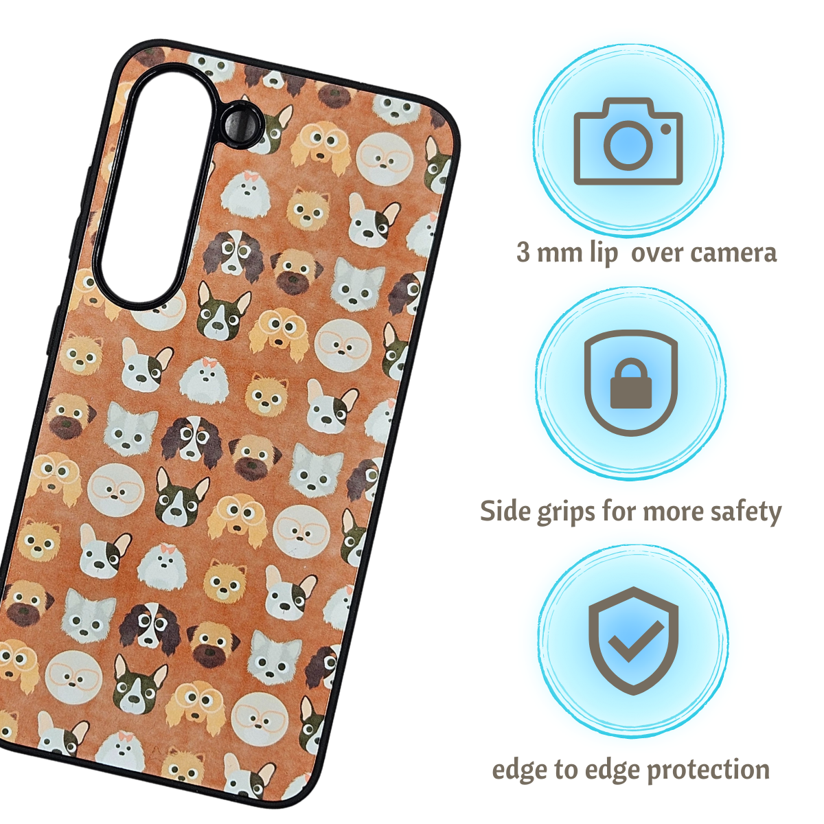 Dog in a row Phone Case
