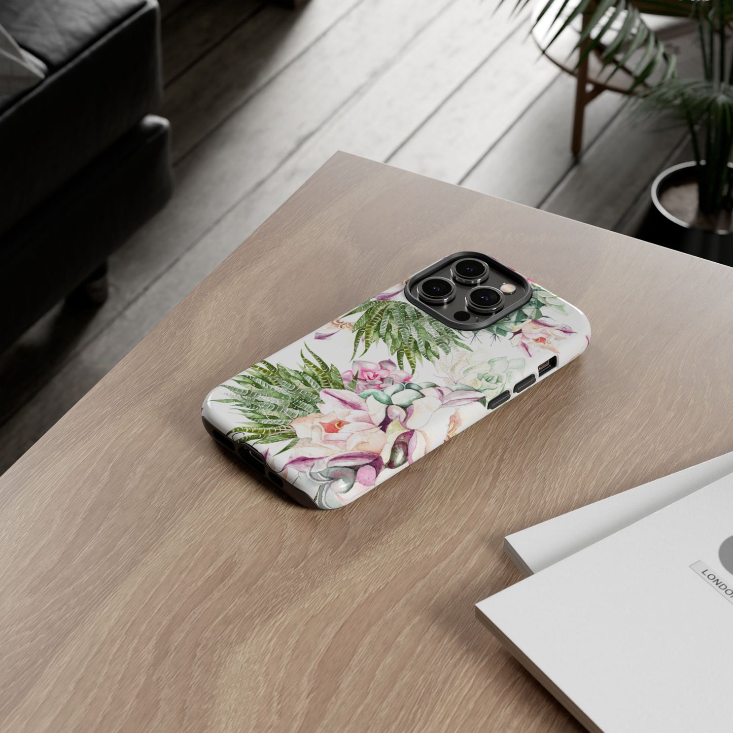 Succulent Floral Tough Phone Case