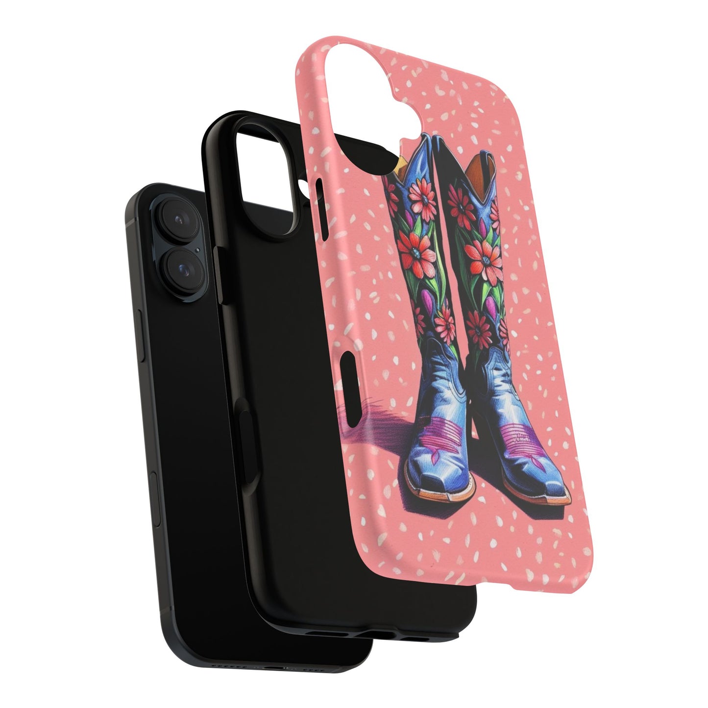 Flowered Cowboy Boots Tough Case