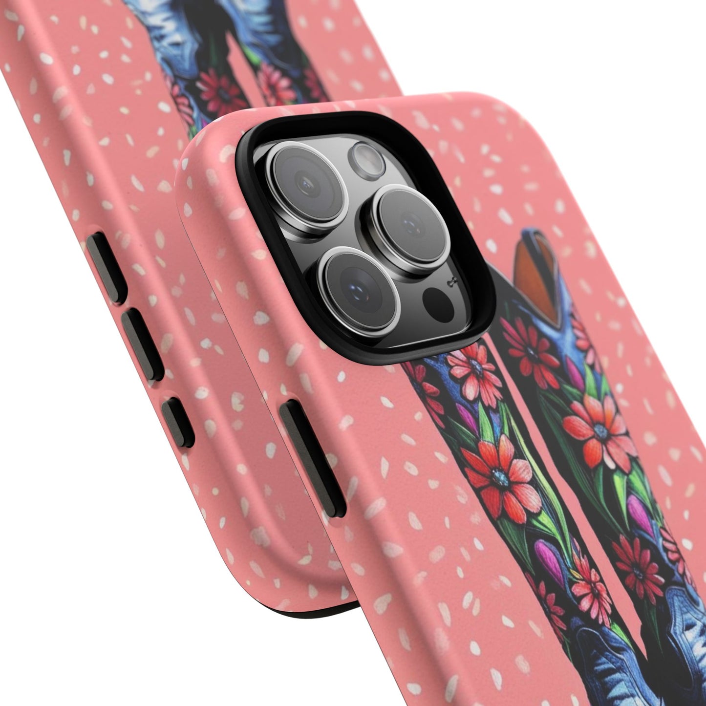 Flowered Cowboy Boots Tough Case