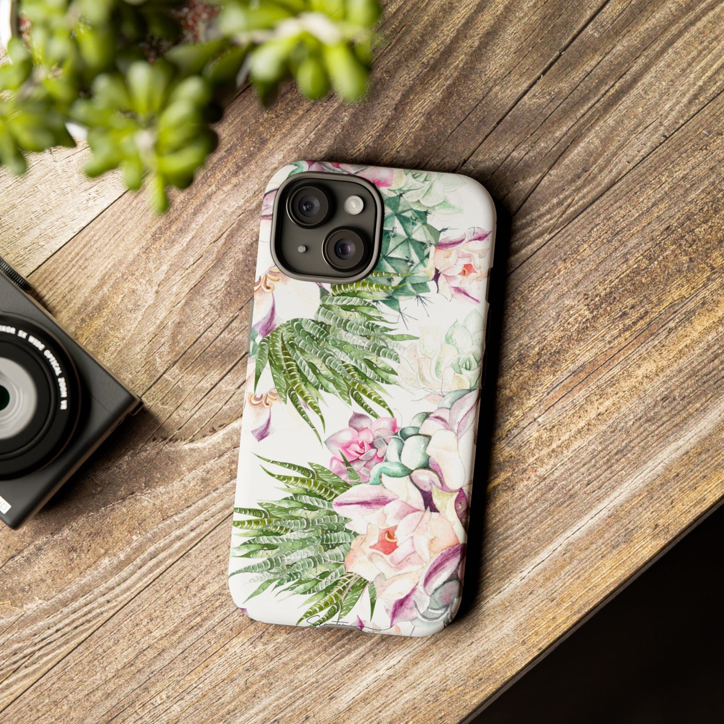 Succulent Floral Tough Phone Case