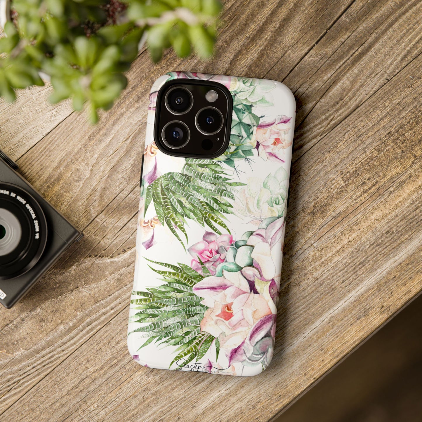 Succulent Floral Tough Phone Case