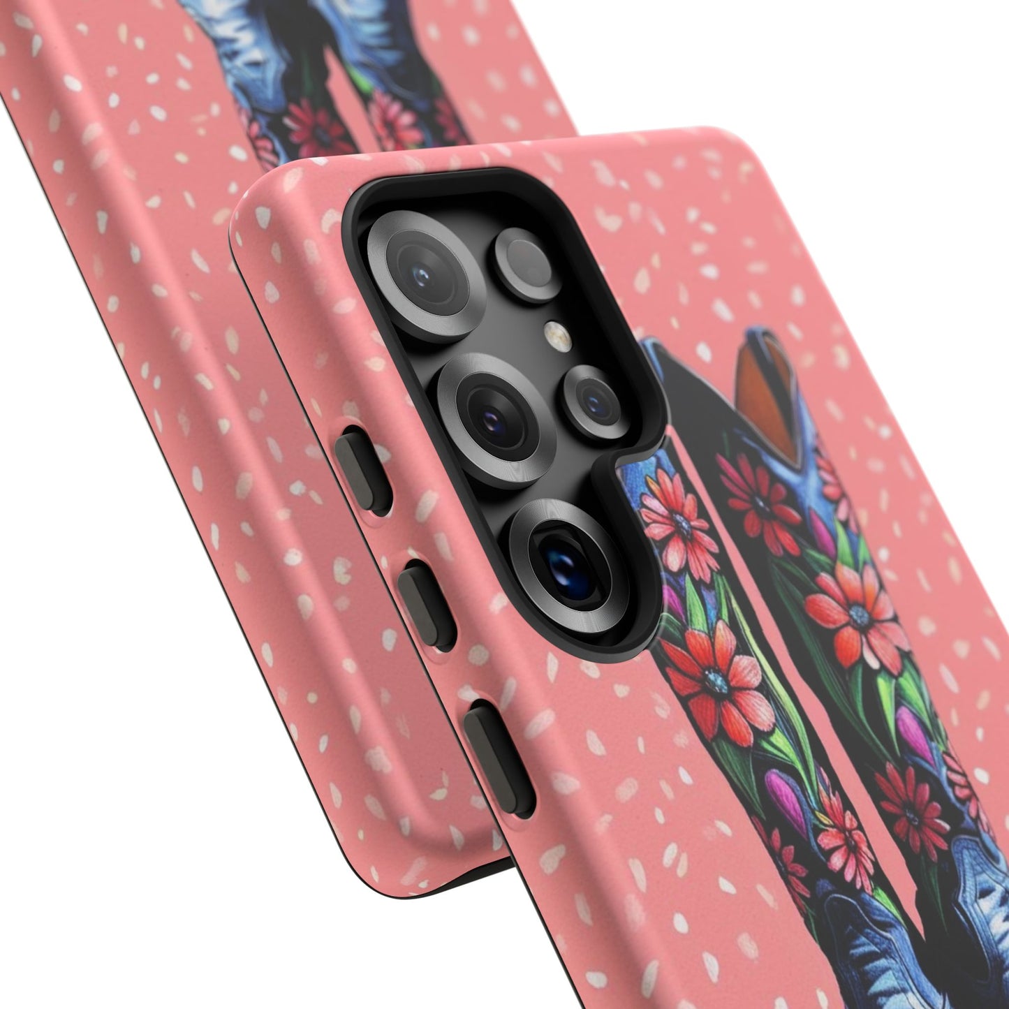Flowered Cowboy Boots Tough Case