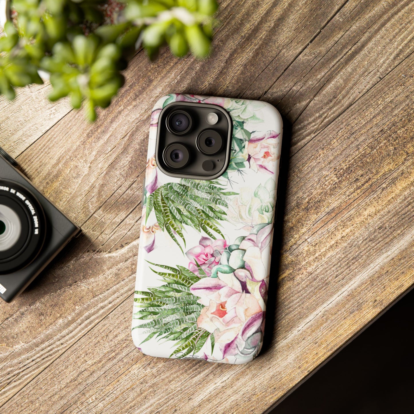 Succulent Floral Tough Phone Case