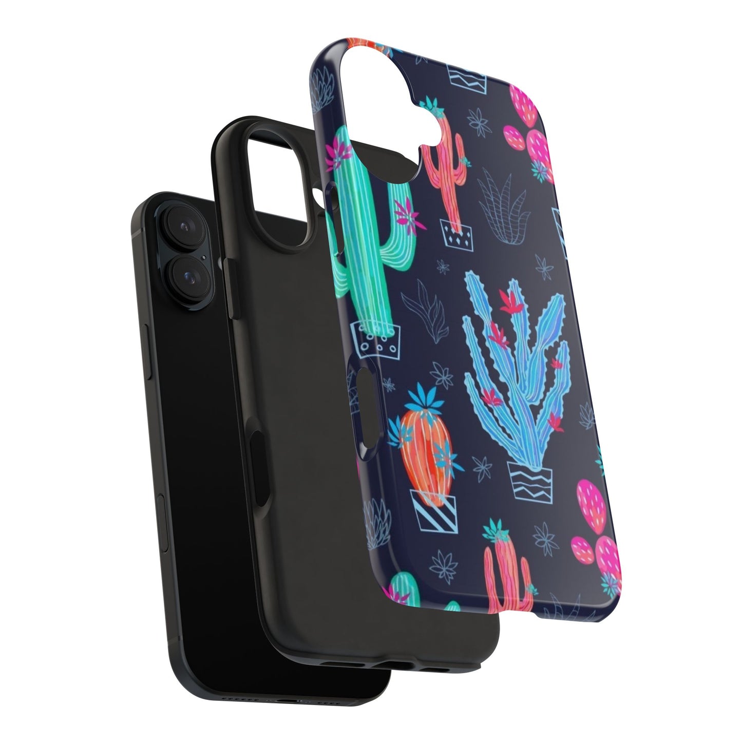 Cactus Vibe Tough Phone Case | Colorful & Durable Protection
