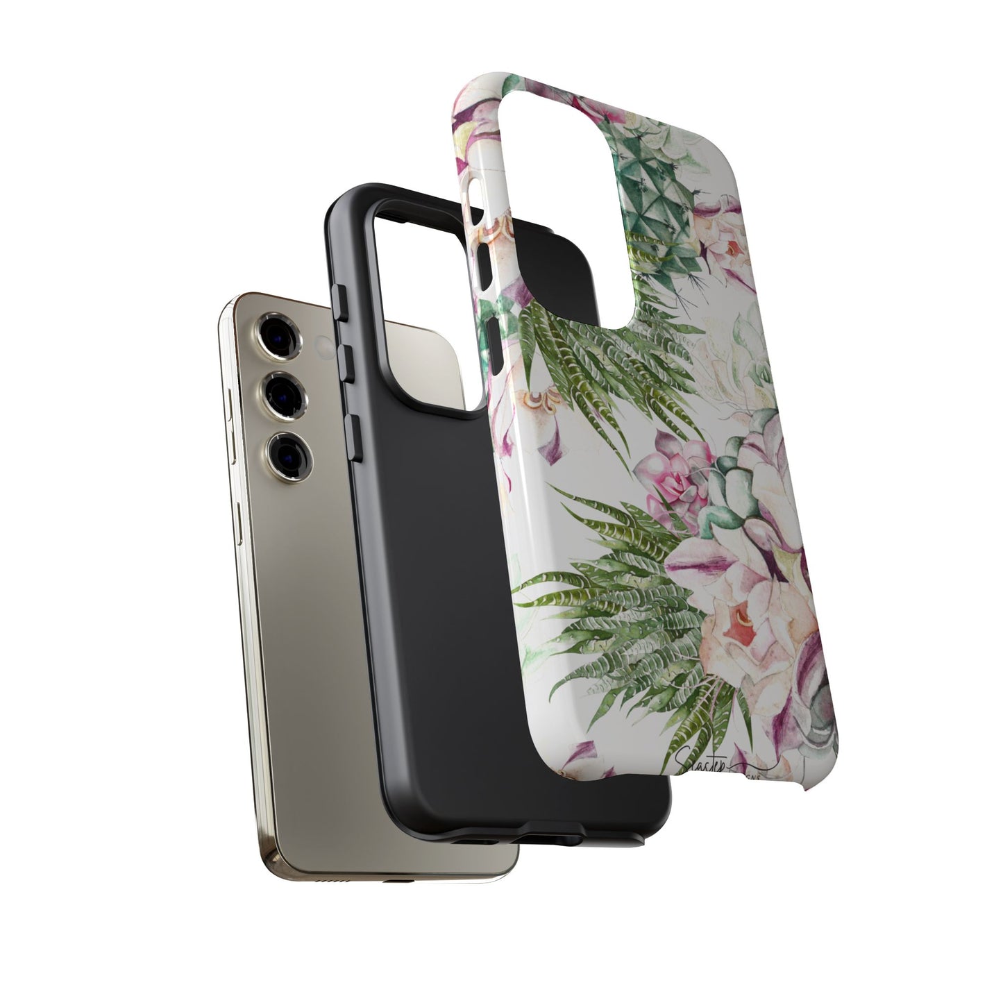 Succulent Floral Tough Phone Case