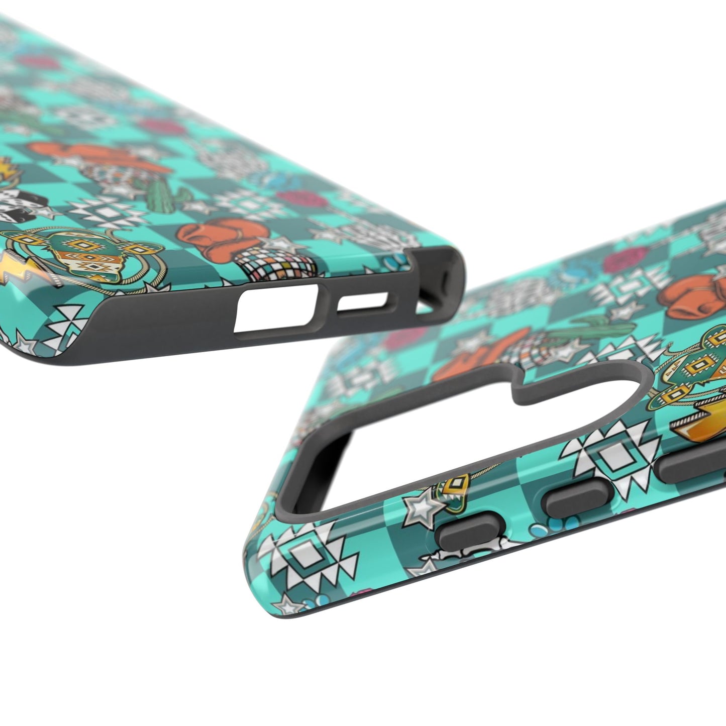 Blue Aztec Disco Tough Cases