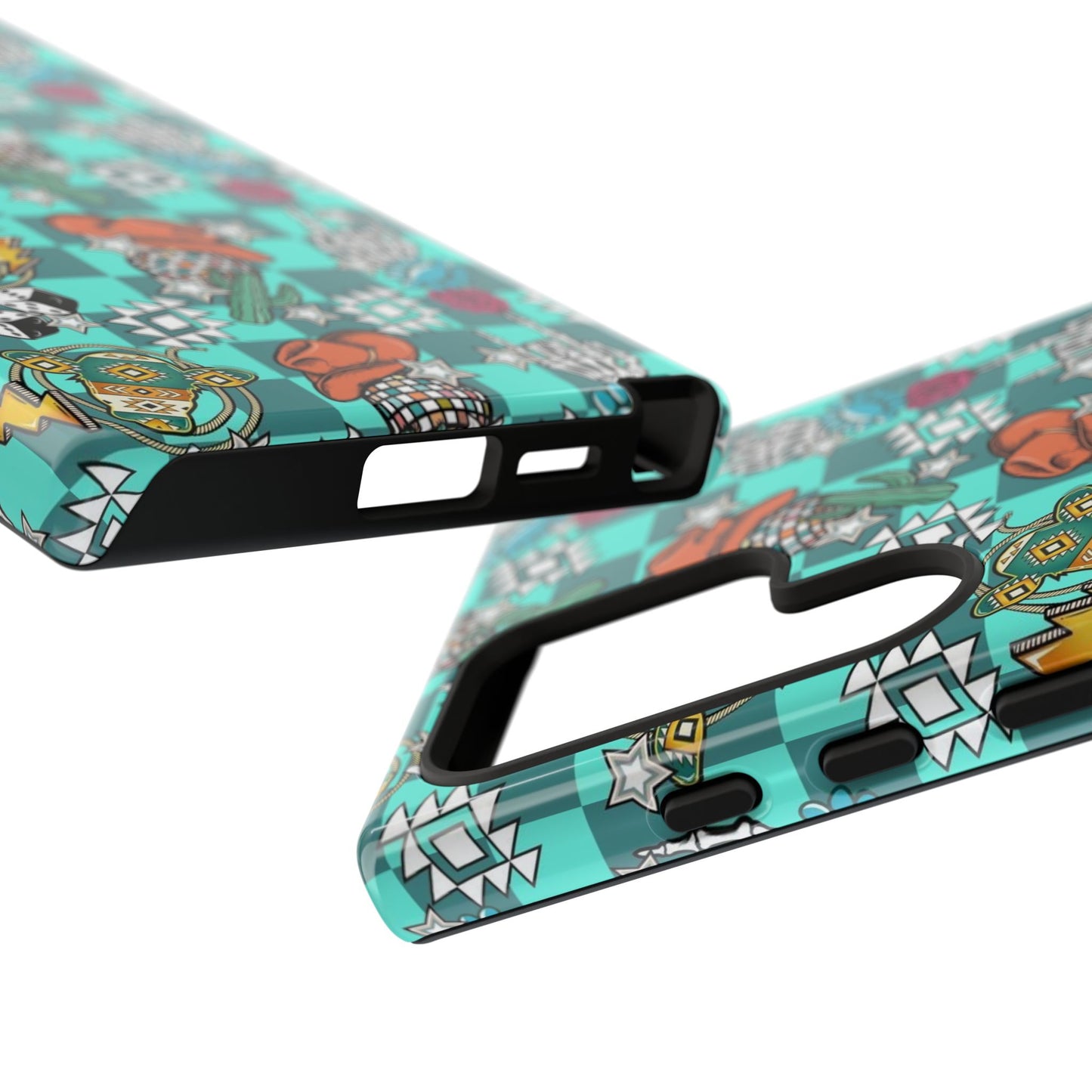 Blue Aztec Disco Tough Cases
