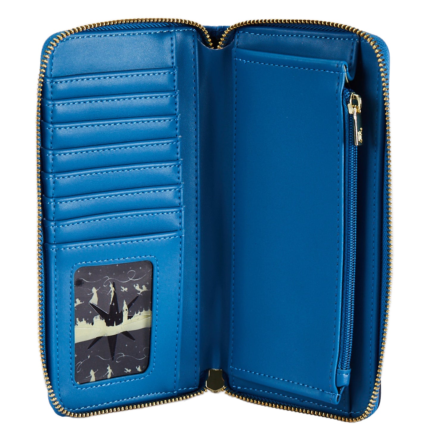 Loungefly Peter Pan Clock Glow in the Dark Zip Around Wallet