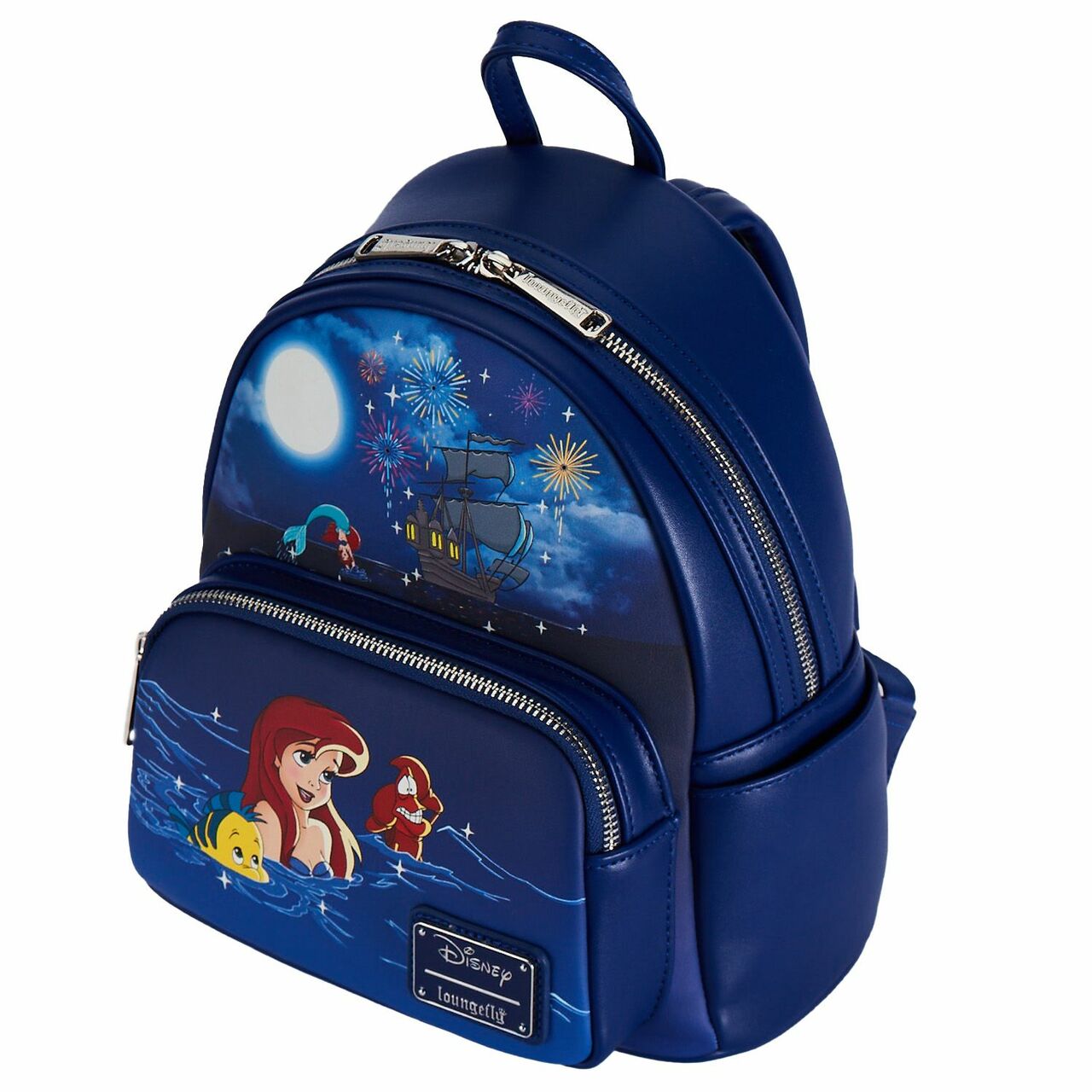 Loungefly The Little Mermaid Ariel Fireworks Glow and Light Up Mini Backpack