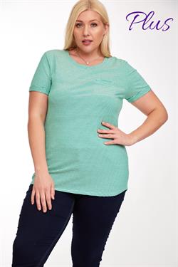 Front Pocket Striped T-Shirt (PLUS)