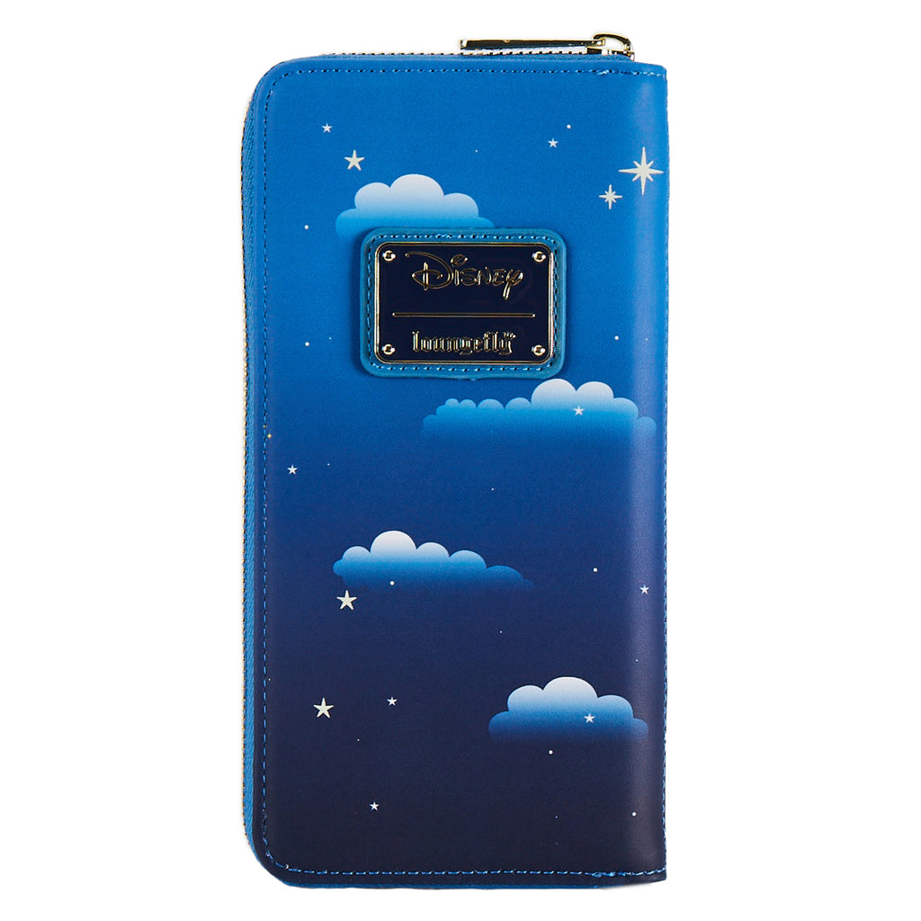 Loungefly Peter Pan Clock Glow in the Dark Zip Around Wallet