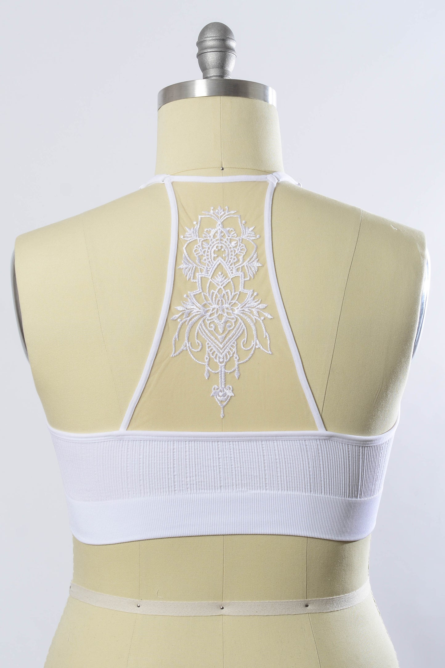 Tattoo Mesh Racerback Bralette (Plus)