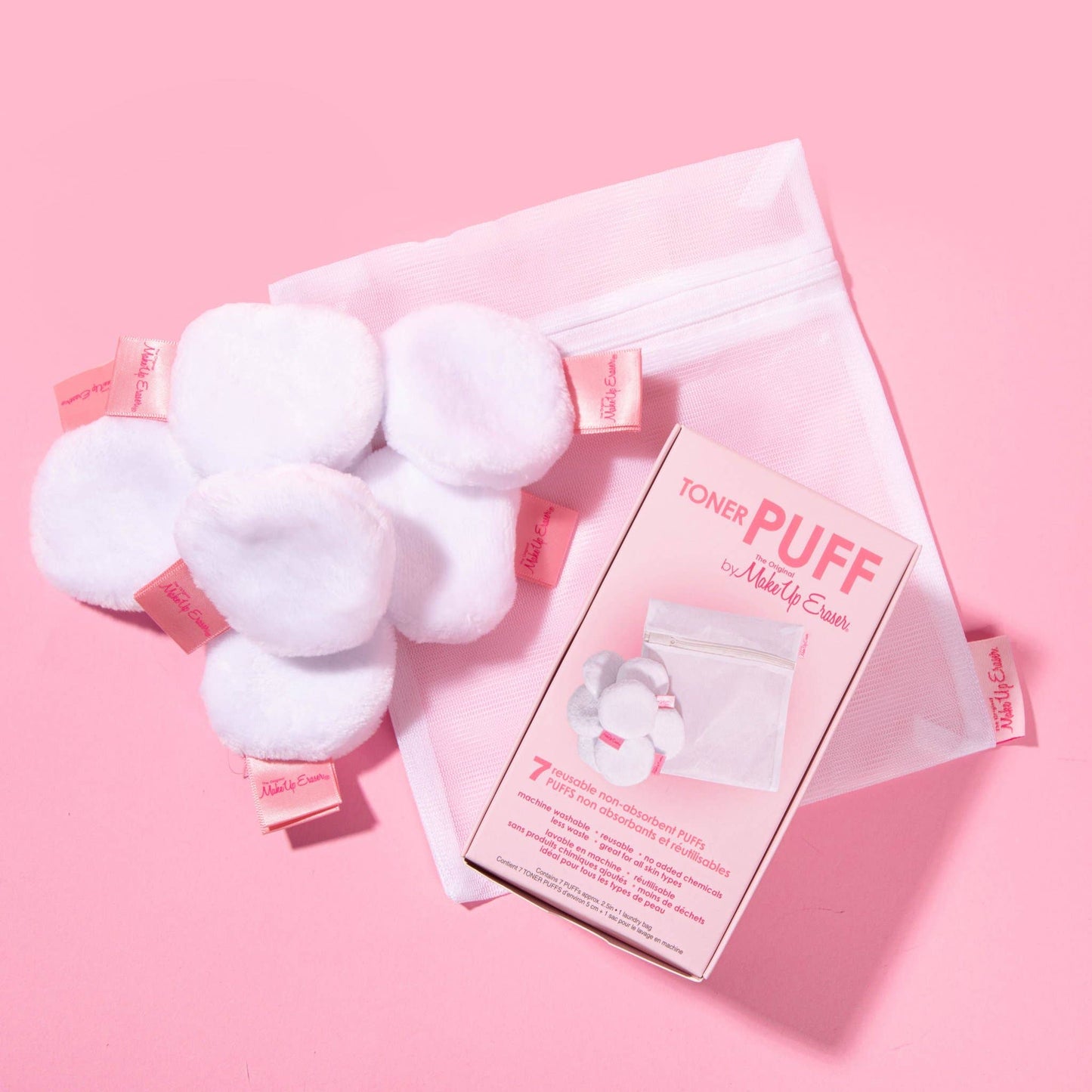 MakeUp Eraser Toner Puff 7 Pack