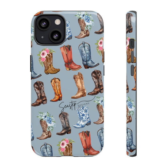 Denim Cowboy Boot Phone Case