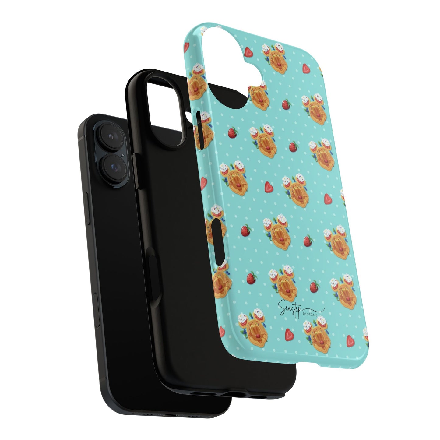 Waffle Mouse Face Tough Phone Cover