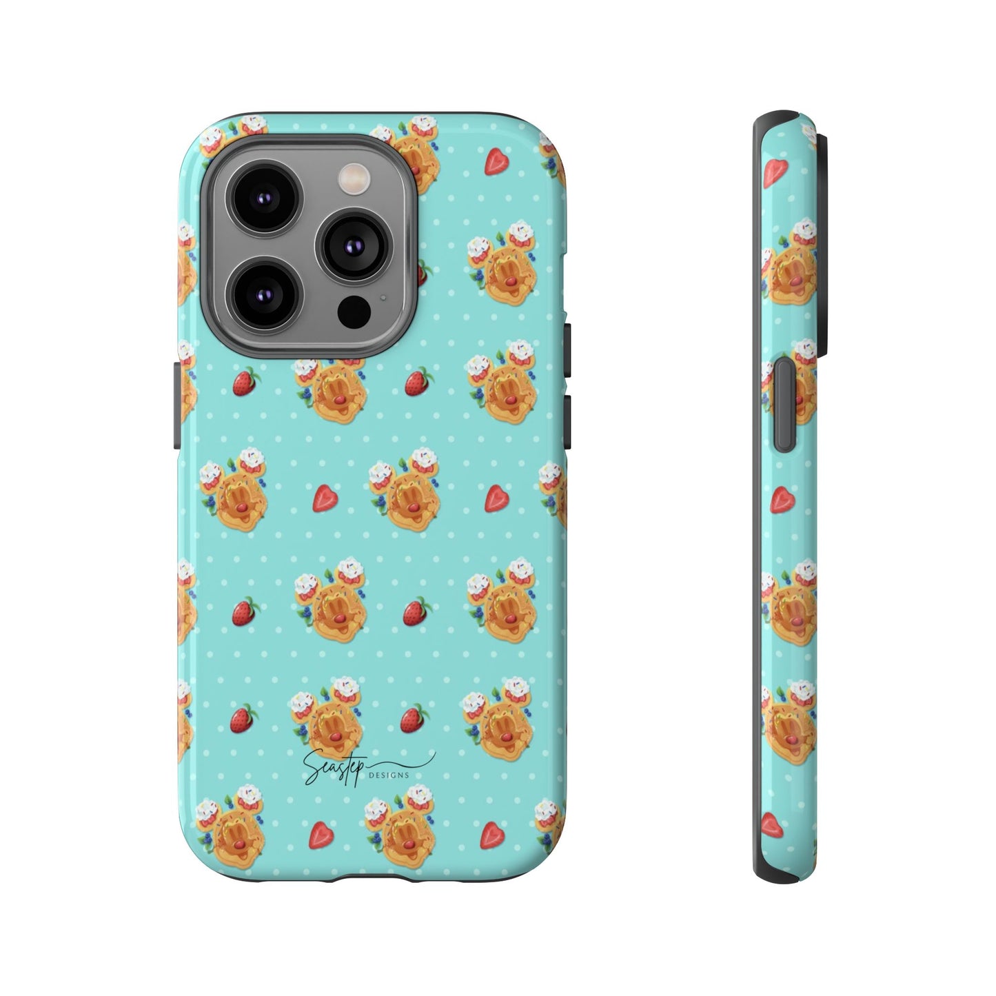 Waffle Mouse Face Tough Phone Cover