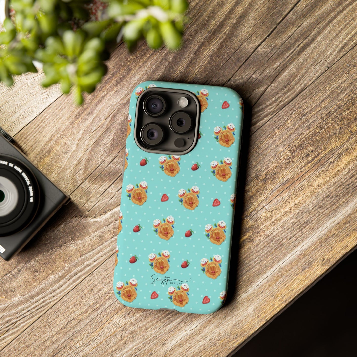 Waffle Mouse Face Tough Phone Cover