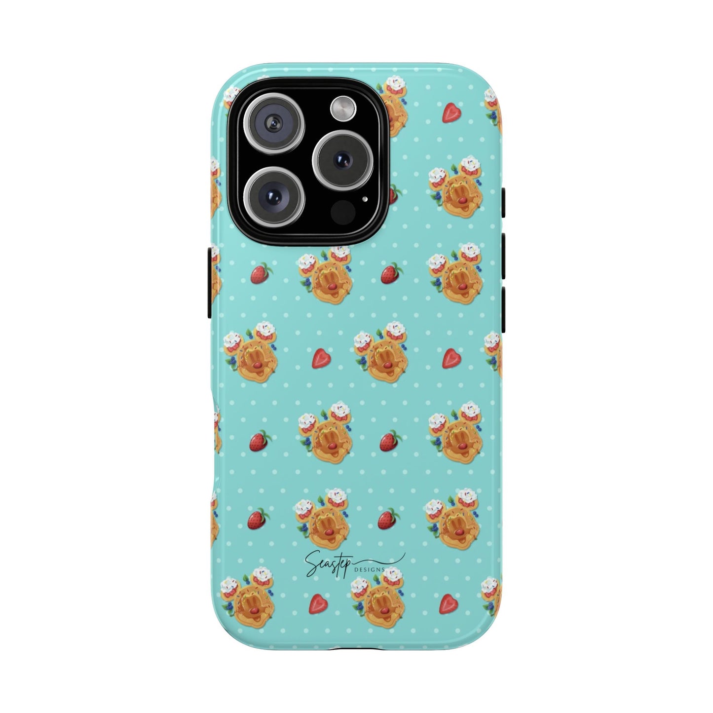 Waffle Mouse Face Tough Phone Cover