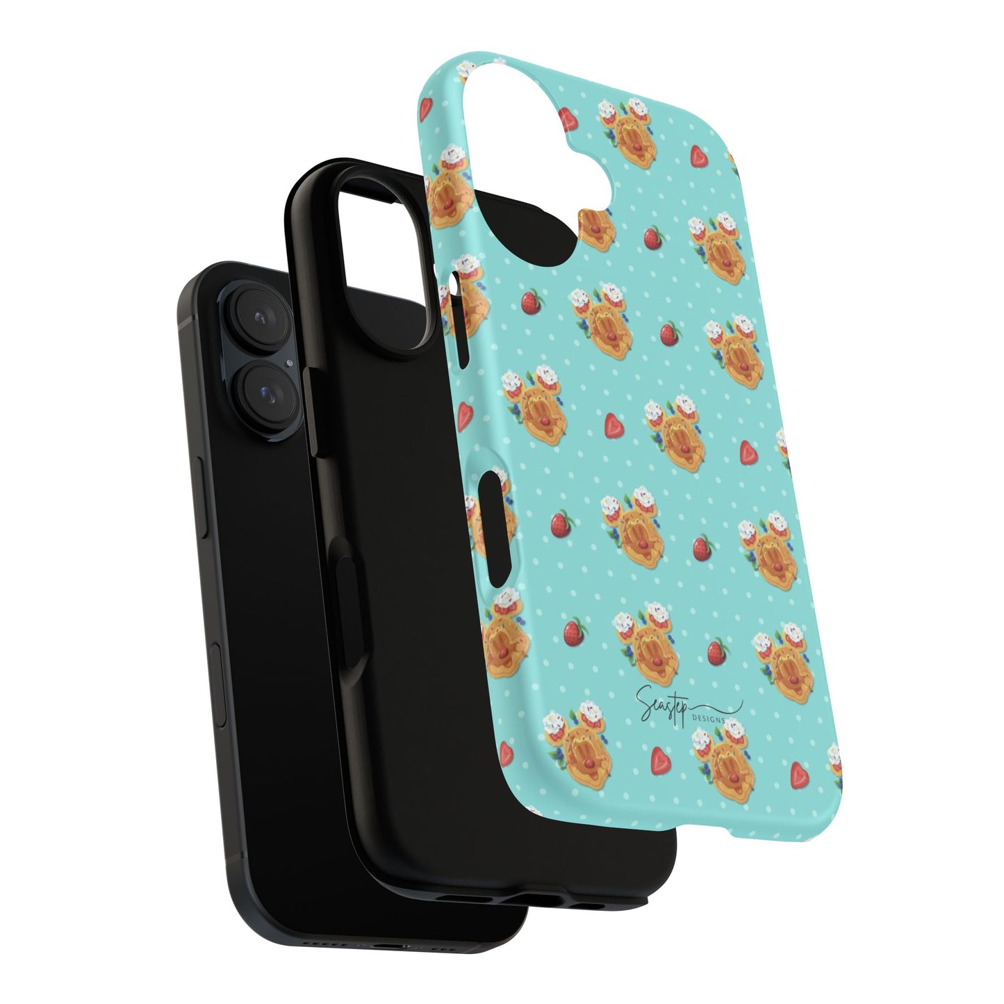 Waffle Mouse Face Tough Phone Cover