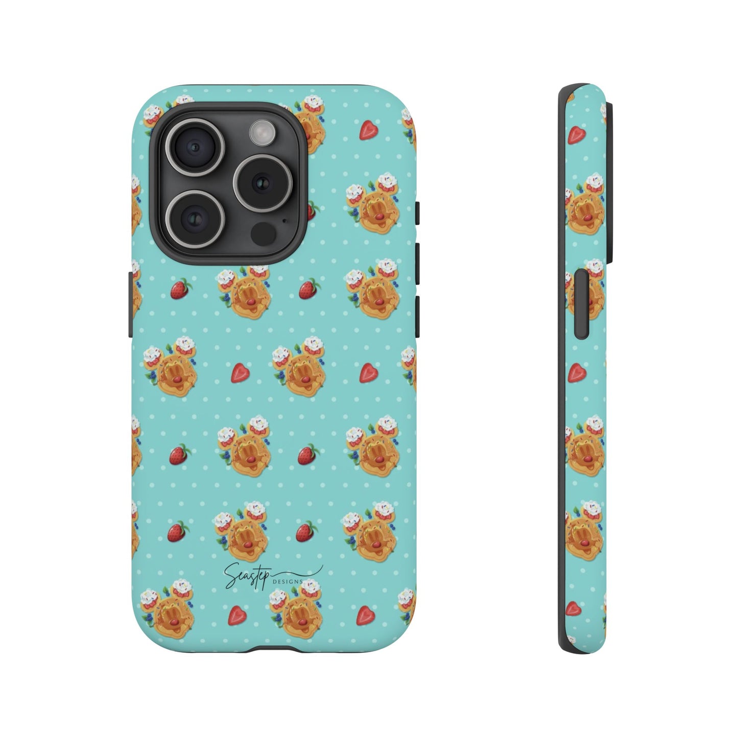 Waffle Mouse Face Tough Phone Cover